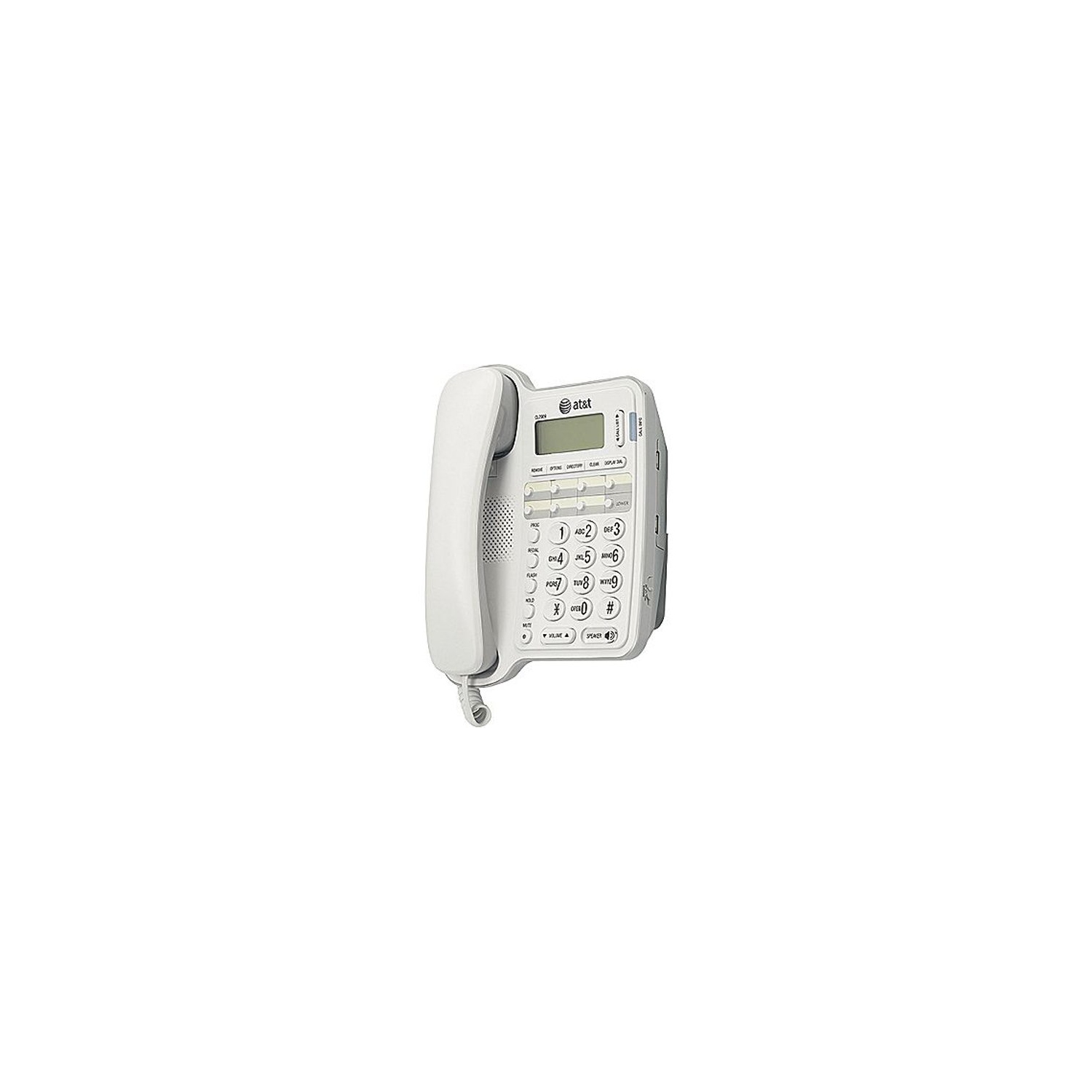 AT & T CL2909 Téléphone filaire de bureau / mur avec haut-parleur - blanc