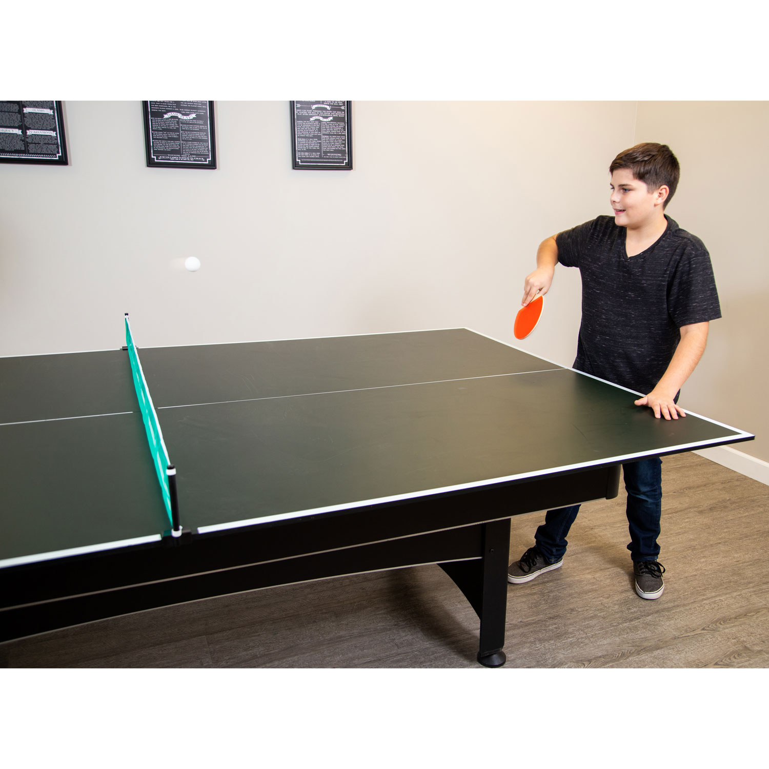 Dessus de table de tennis de table transformable de 108 po de Hathaway pour table de billard