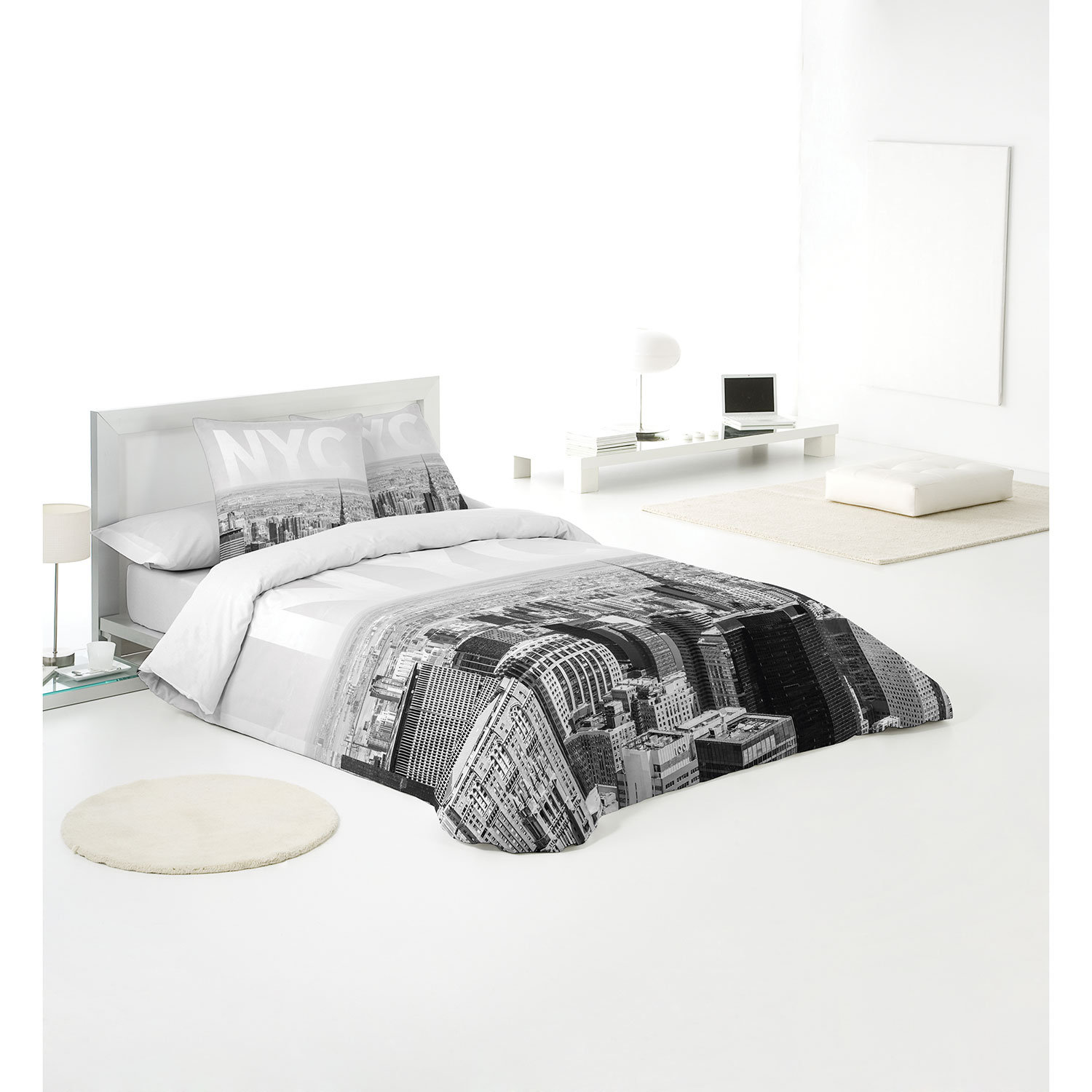 Ensemble de housse de couette en percale de coton NYC de Gouchee Design - Grand - Multicolore