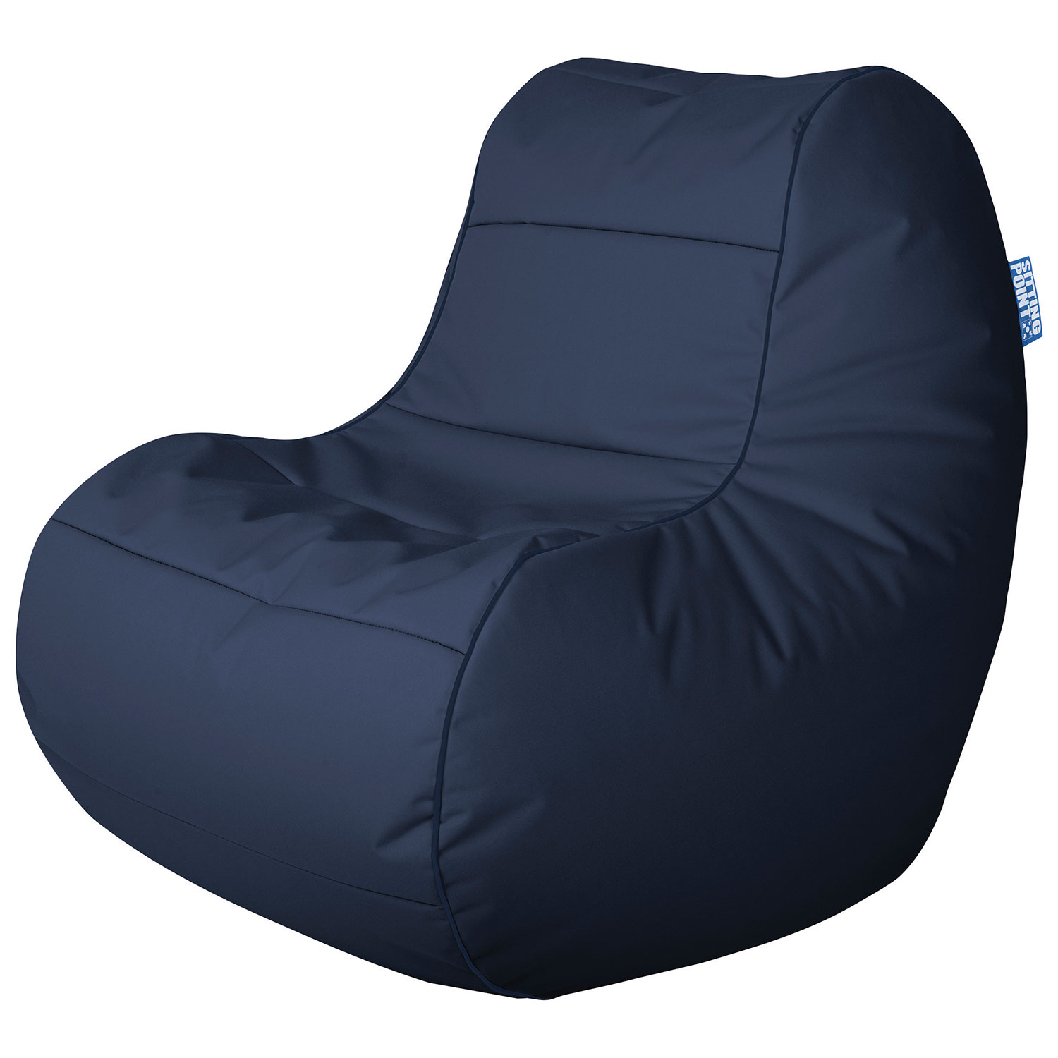 Fauteuil poire contemporain Chillybean Scuba de Sitting Point - Bleu marine