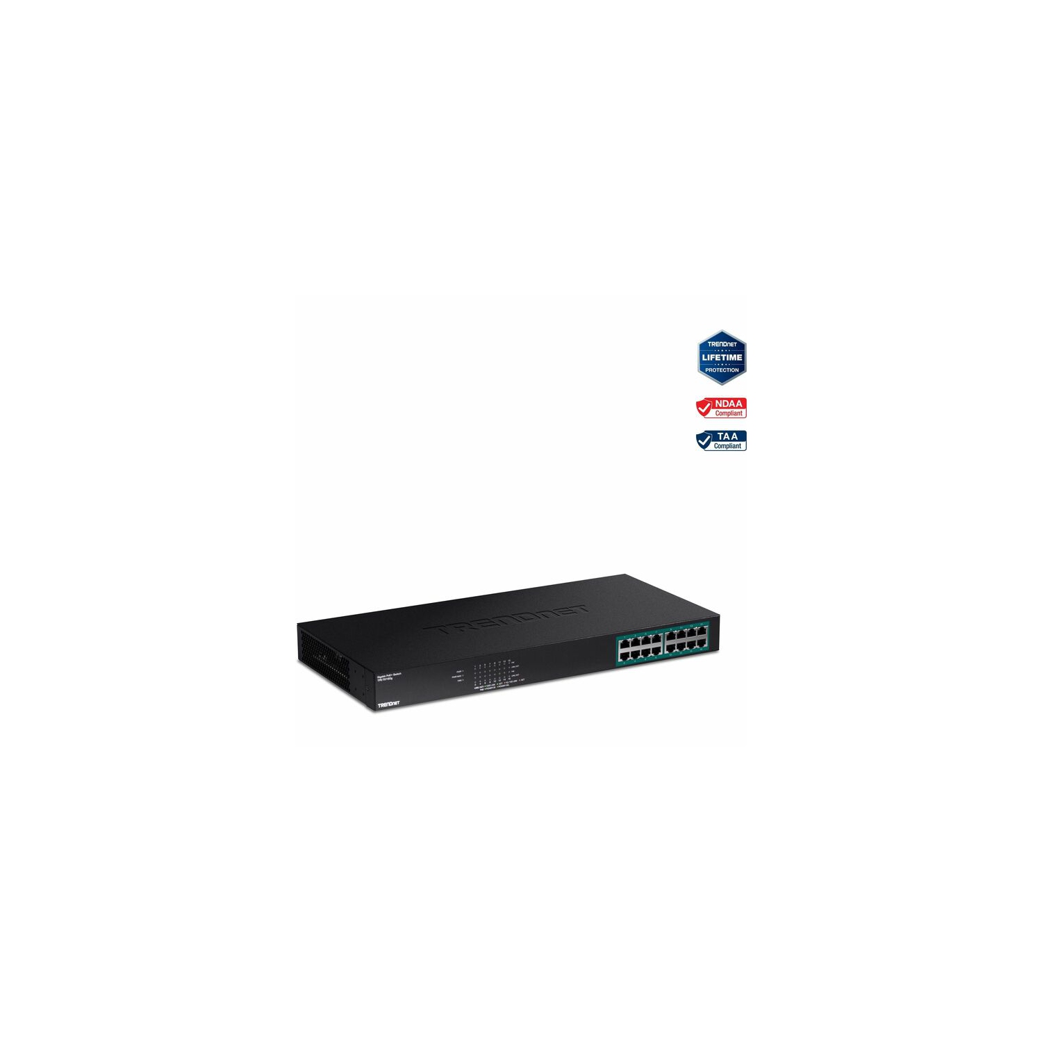 TRENDnet TPE-TG160G 16-port GREENnet Gigabit PoE+ Switch (TPETG160G)