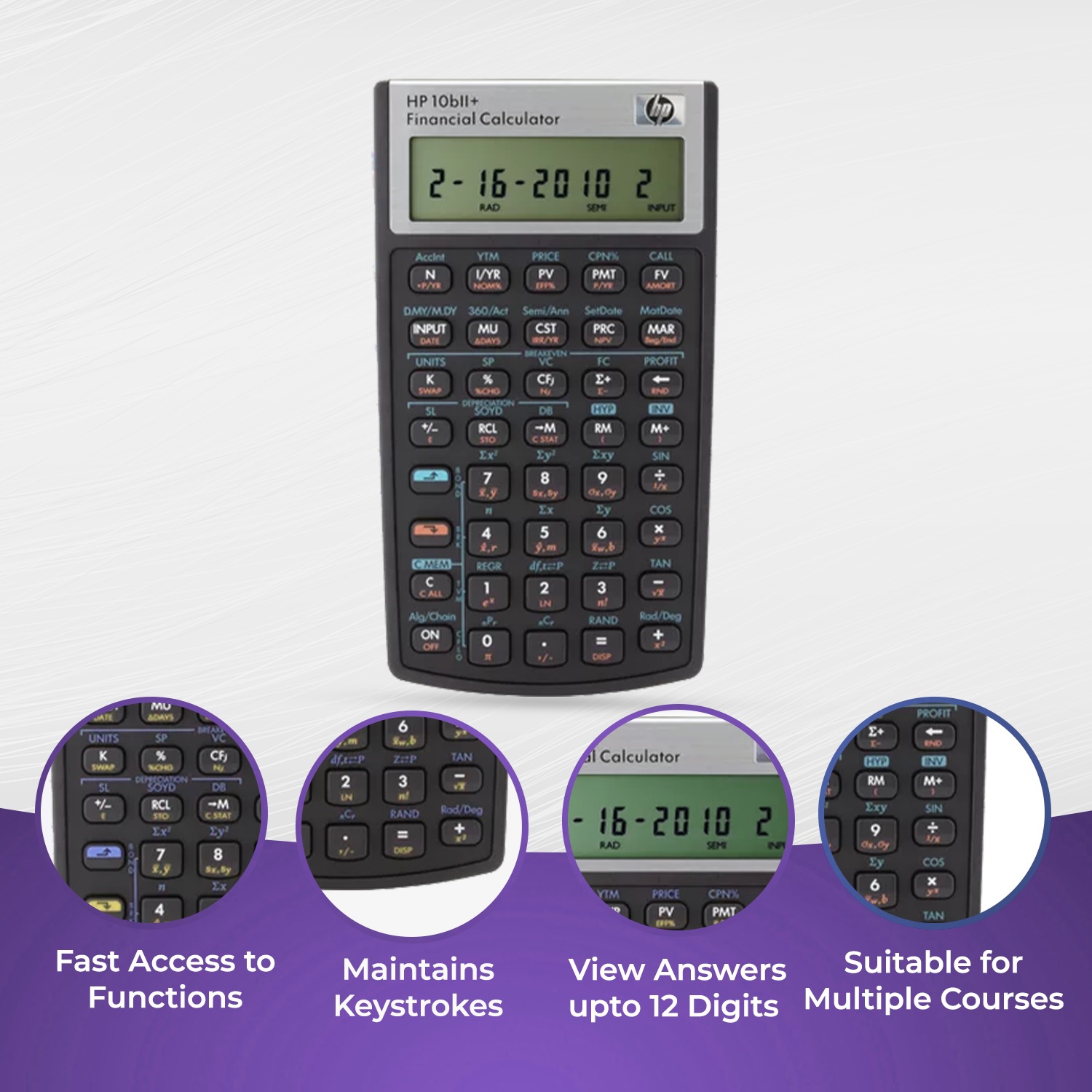 Calculatrice financière HP 10Bii+