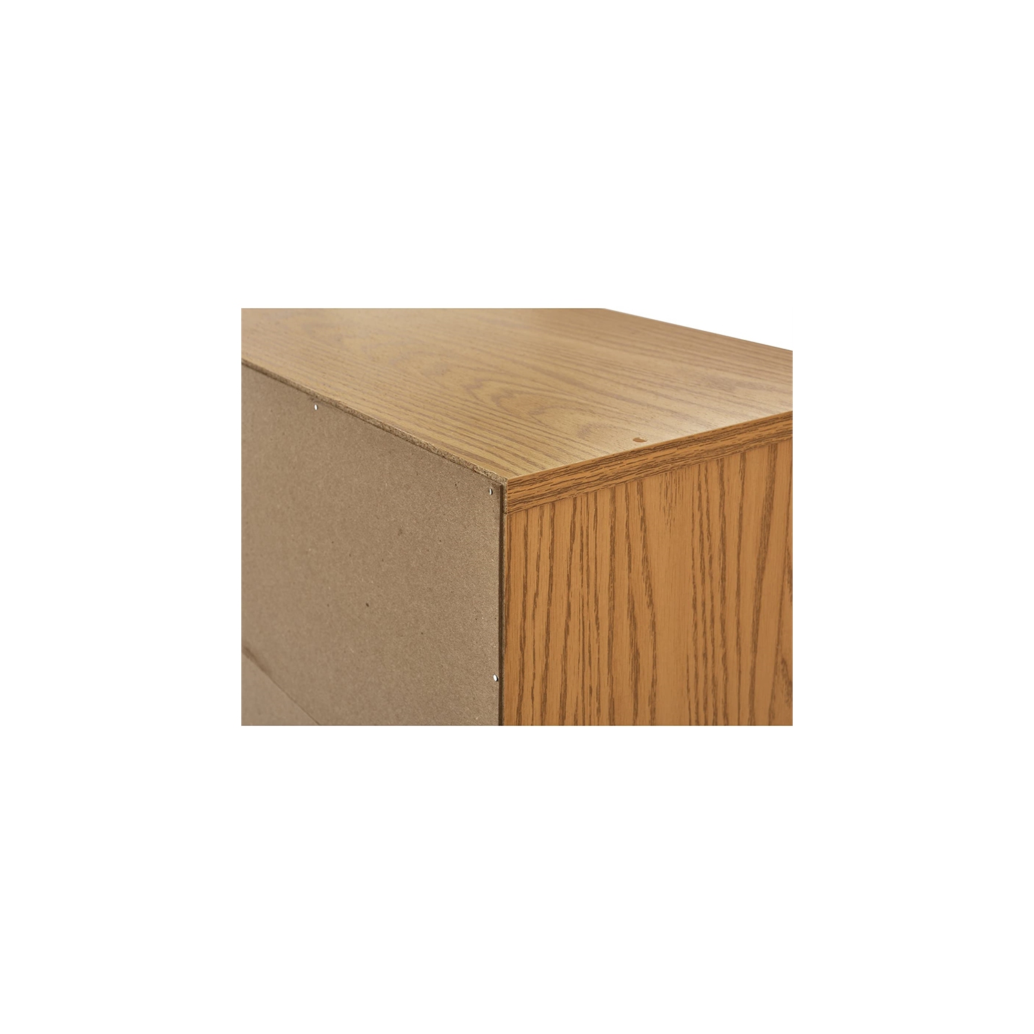 Safco Medium Oak 36 Compartment Wood Adjustable File Organizer Light Brown