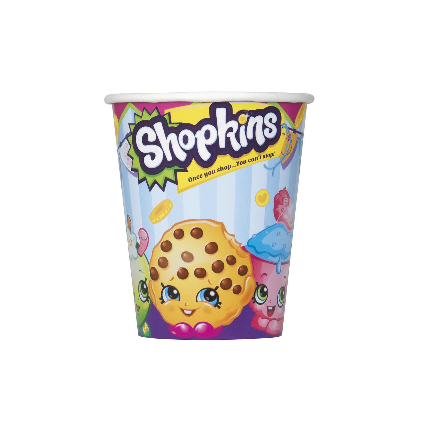 Shopkins Paper Cups [8 Per Pack - 9 oz - 270 ml]