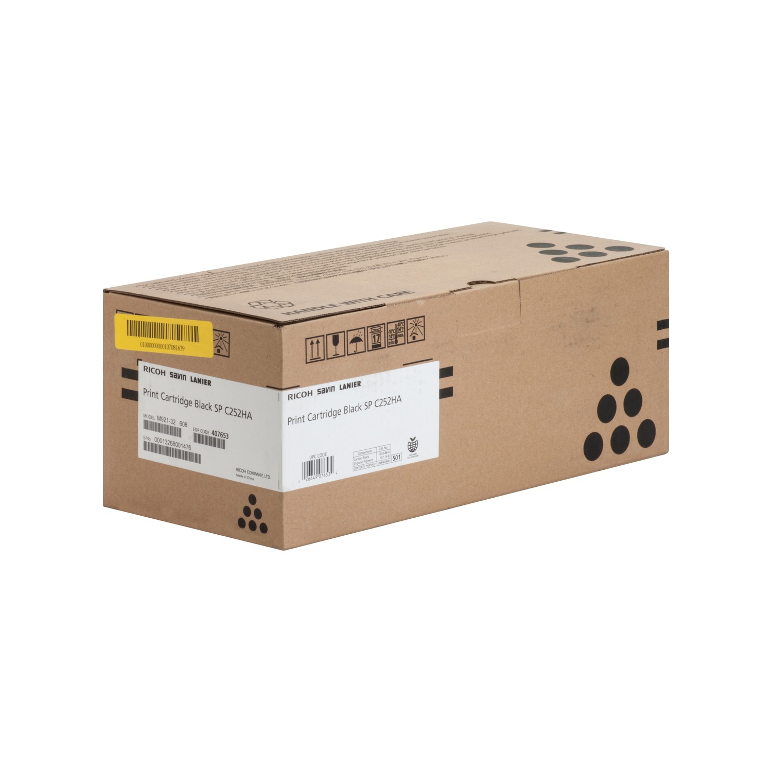 Ricoh – Cartouche de toner SP C252HA, noir