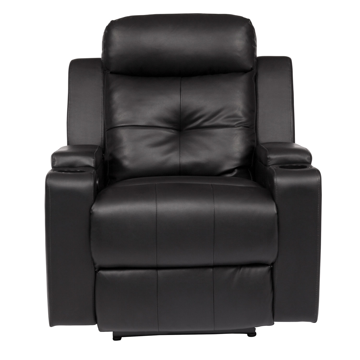 Broadway 3 Seat Bonded Leather Power Recliner Home Theatre Seating