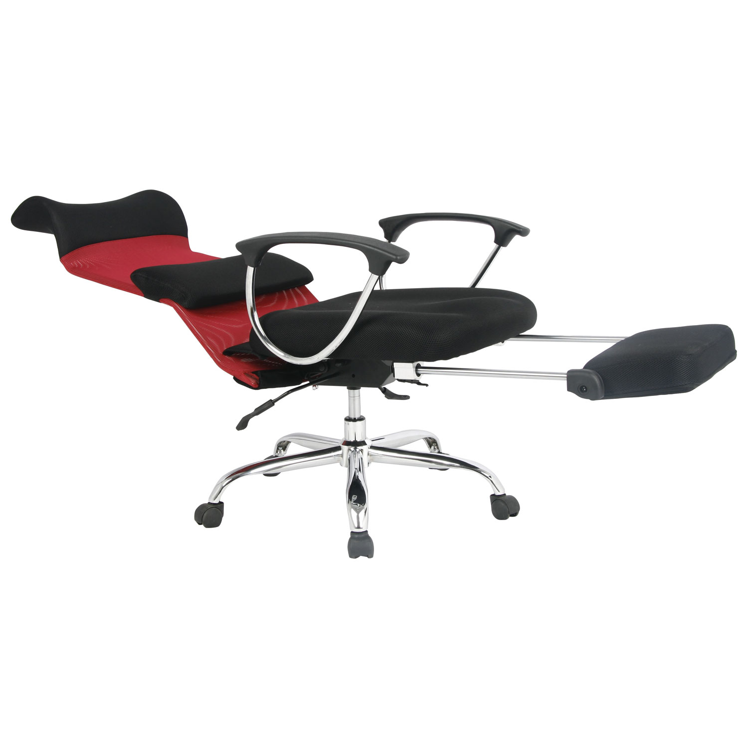 Fauteuil de bureau ergonomique à dossier élevé en filet TygerClaw - Noir