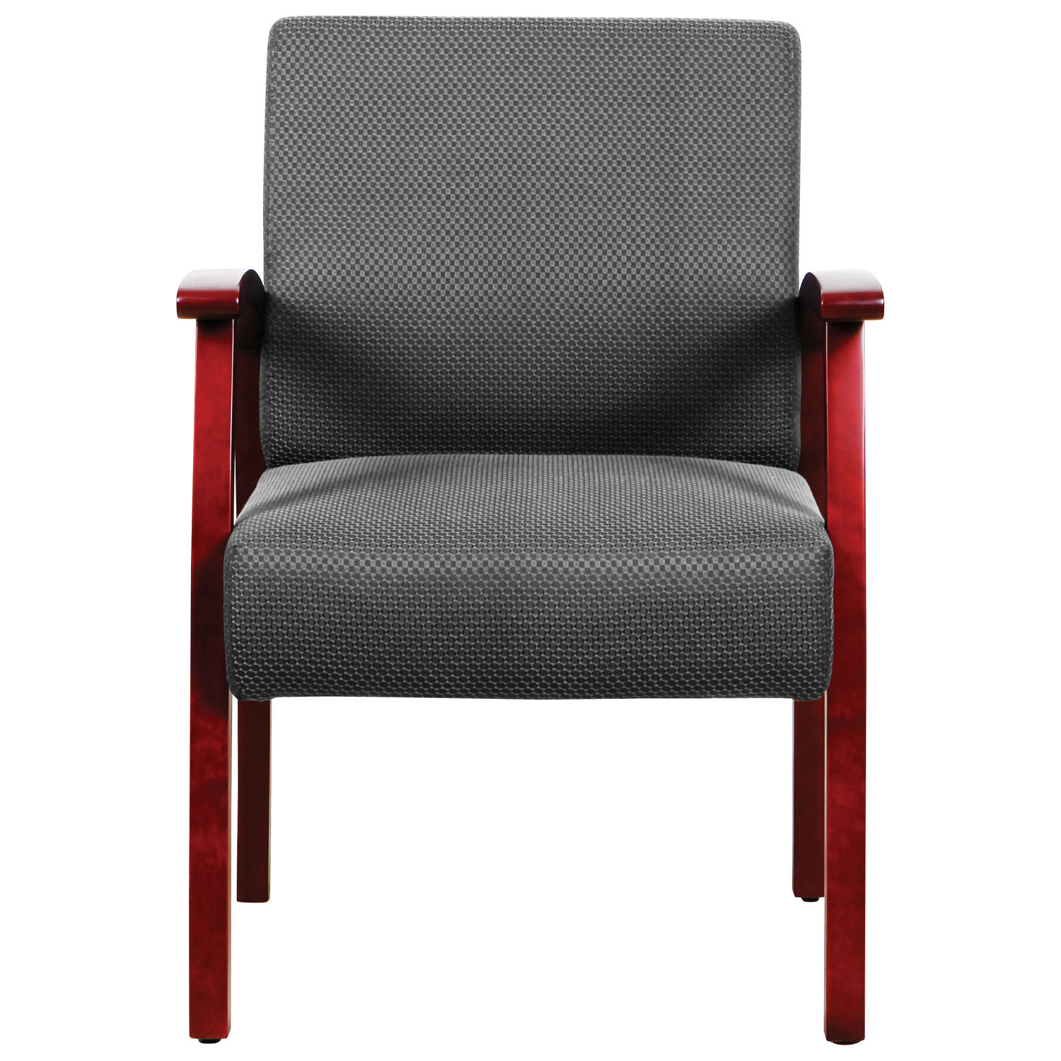 TygerClaw Ergonomic Mid-Back Fabric Guest Chair - Grey