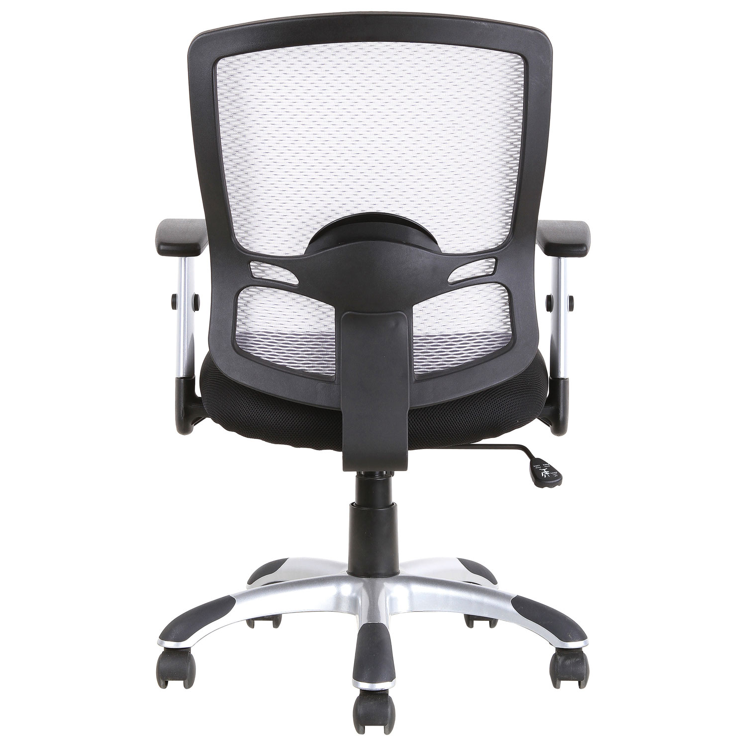 Fauteuil de bureau ergonomique à dossier mi-hauteur en maille de TygerClaw - Noir