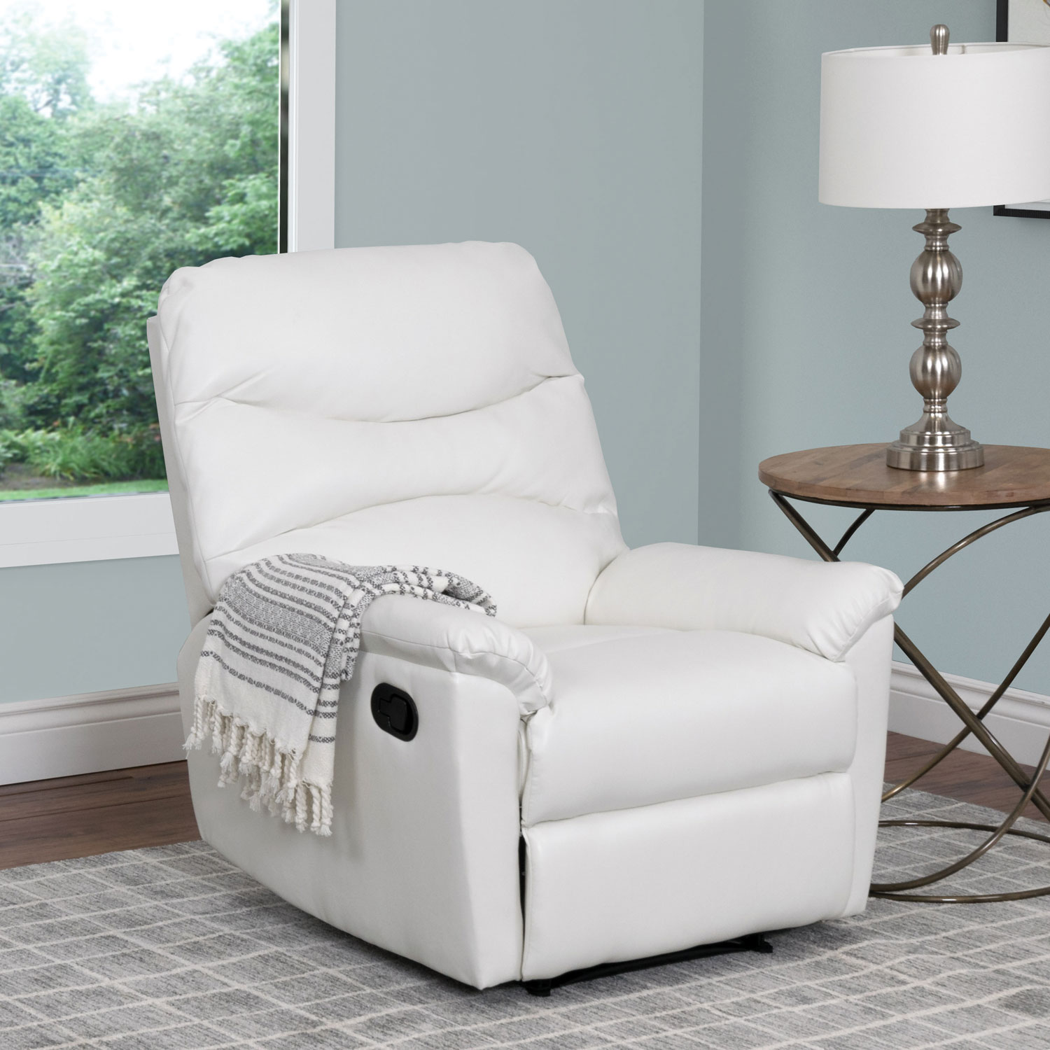 Luke Contemporary Bonded Leather Recliner White Recliners - Luke Contemporary Bonded Leather Recliner White Recliners Best Buycanada luke contemporary bonded leather recliner white recliners - luke contemporary bonded leather recliner white recliners best buycanada