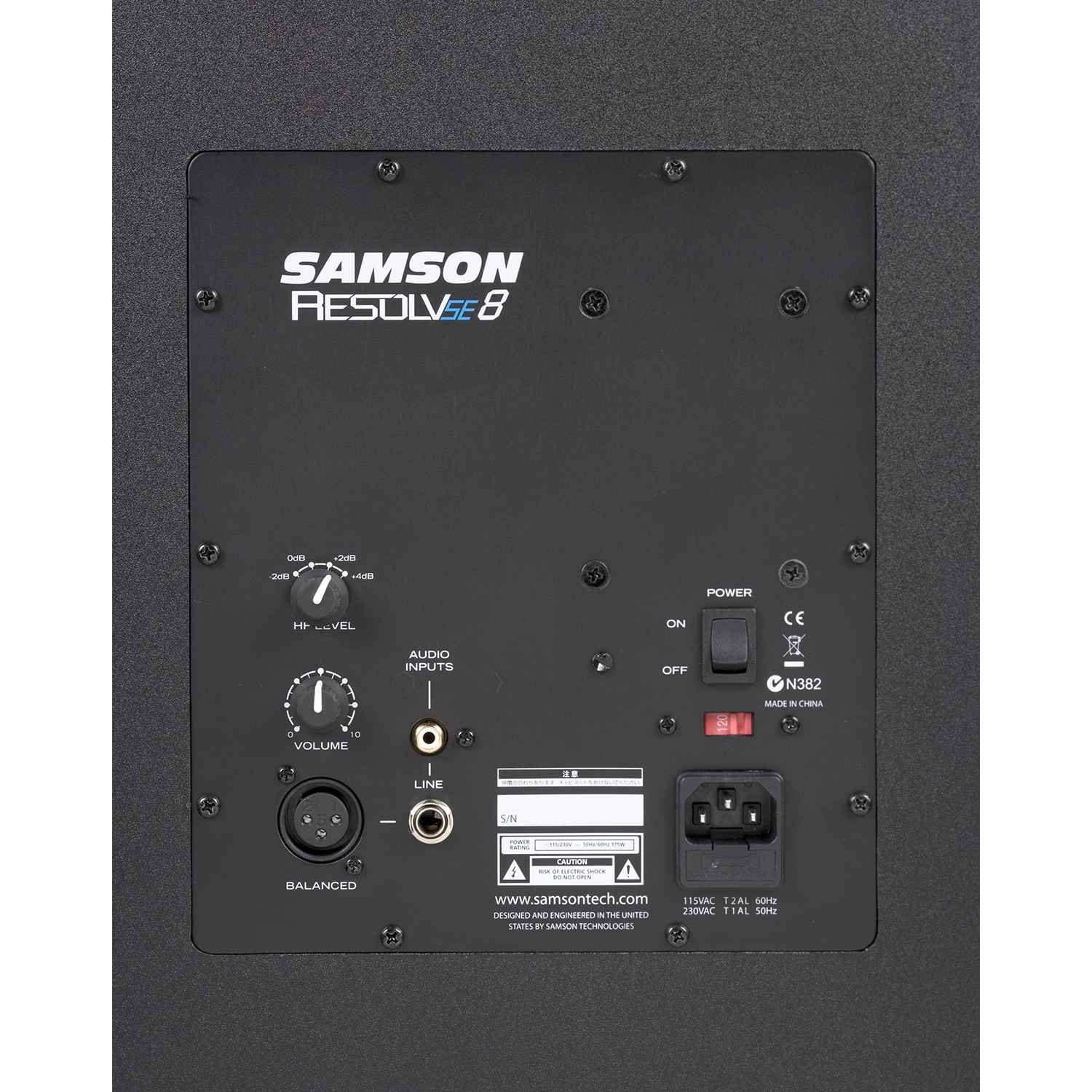 Moniteur de contrôle actif studio à 2 voies 8 po avec résolution SE8 100&nbsp;W de Samson