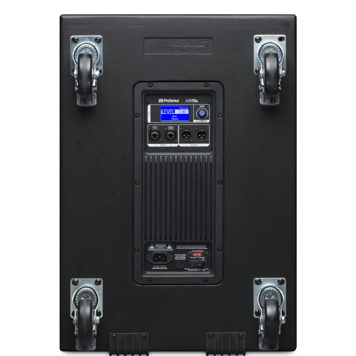 Haut-parleur d'extrêmes graves actif de 15&nbsp;po à insonorisation 1200&nbsp;W de Presonus AIR15S