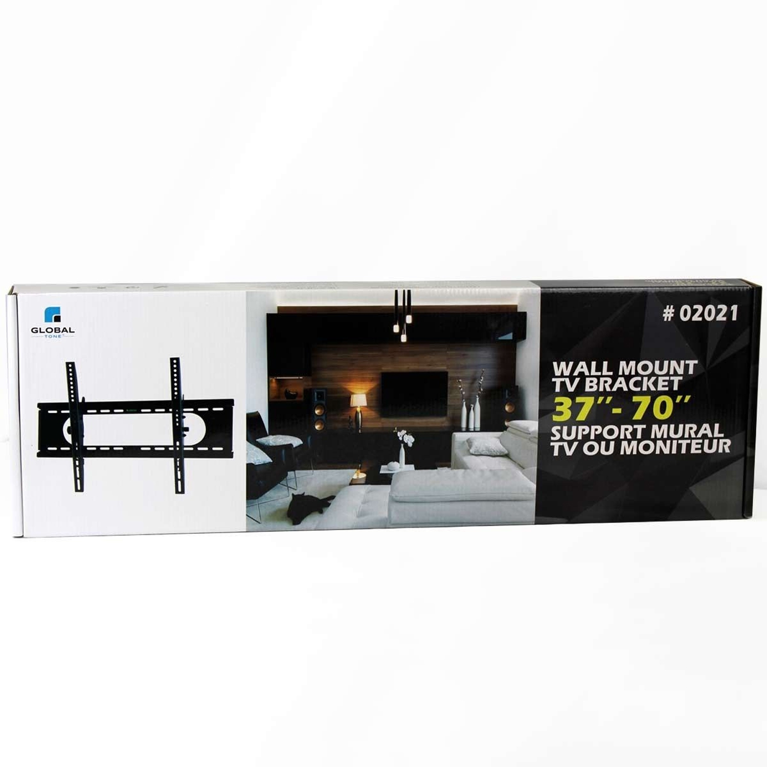 GlobalTone Universal Tilting Wall Mount HDTV LCD LED PLASMA 37" to 70"