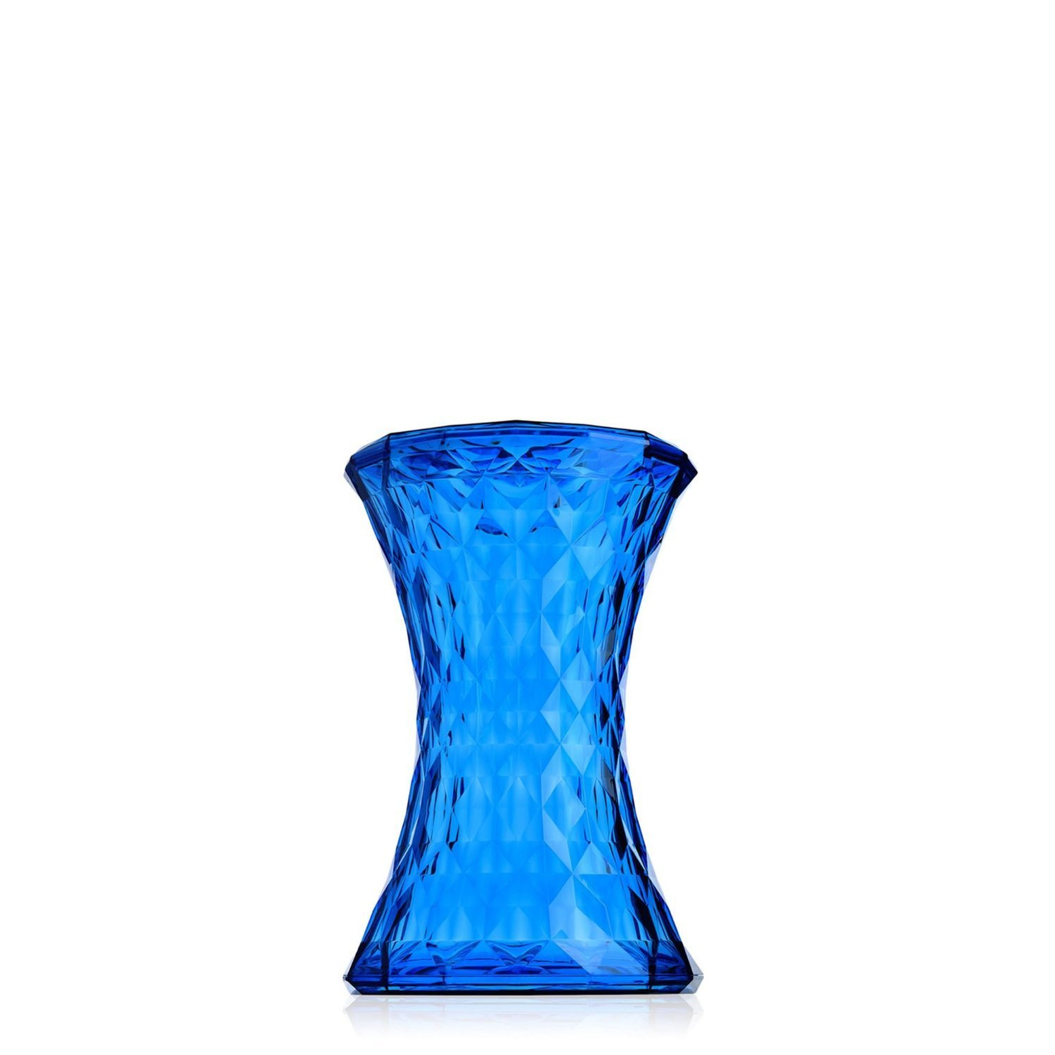 OCC Modern Plastic; Faux Leather Bar Stool Chair - Blue