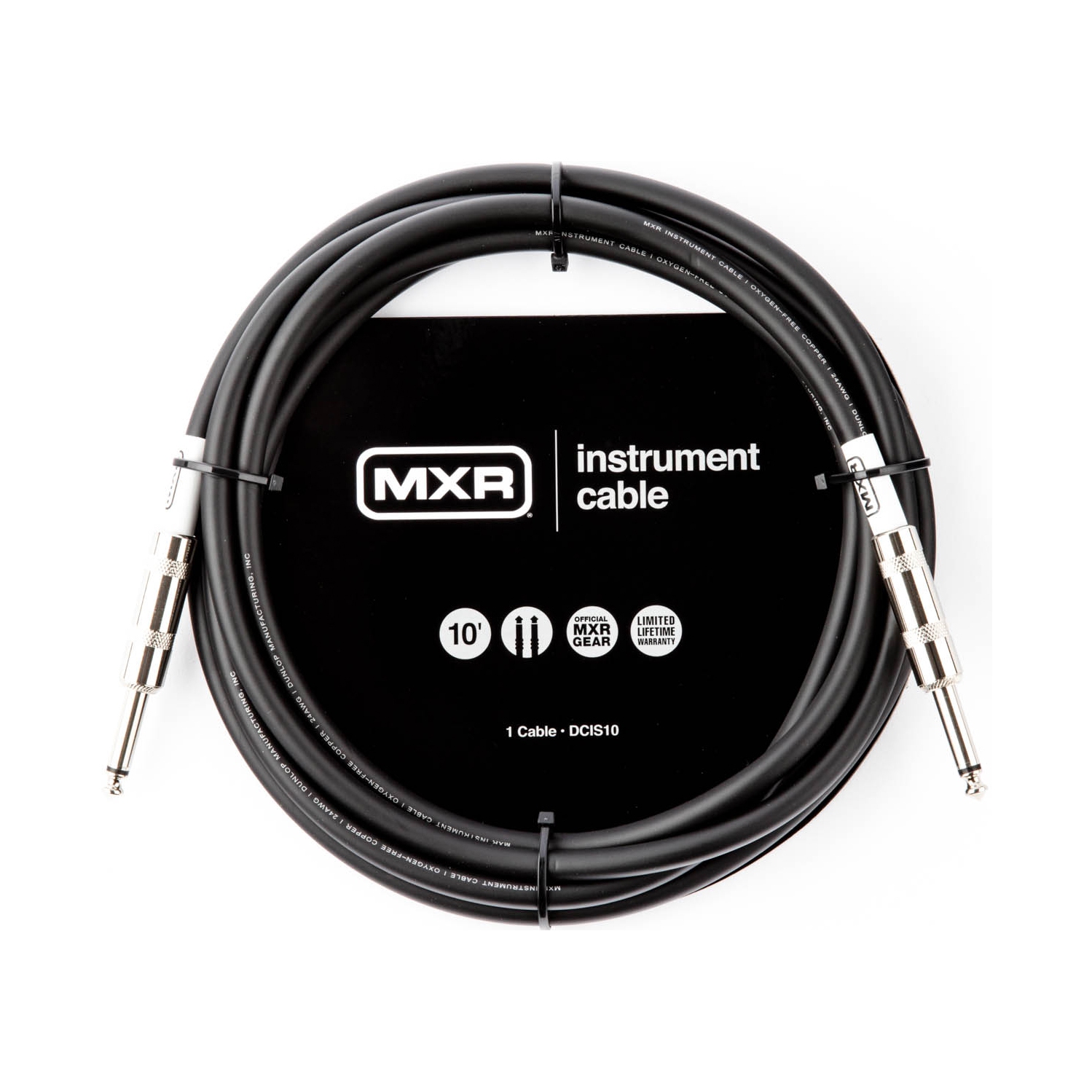 MXR Standard Instrument Cable - Straight/Straight 10'