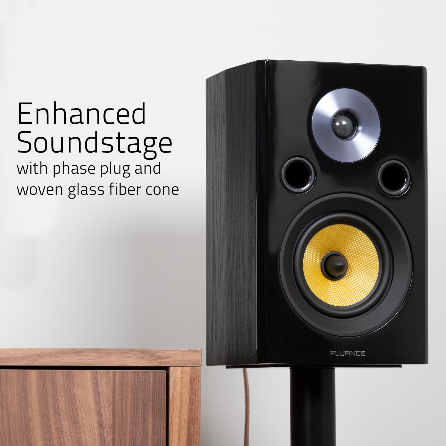 爆売り！】 Fluance Reference High Performance 2-Way Bookshelf and Surround Sound  Speakers for 2-Channel Stereo Listening or Home Theater System Walnut  Pair XL