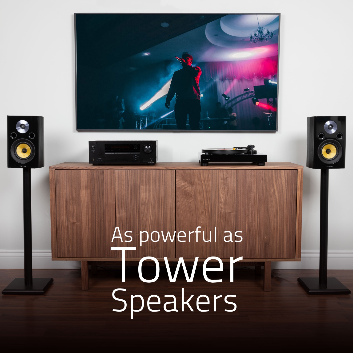 Fluance Signature HiFi 2-Way Bookshelf Surround Sound Speakers for a 2-Channel Stereo or Home Theater System