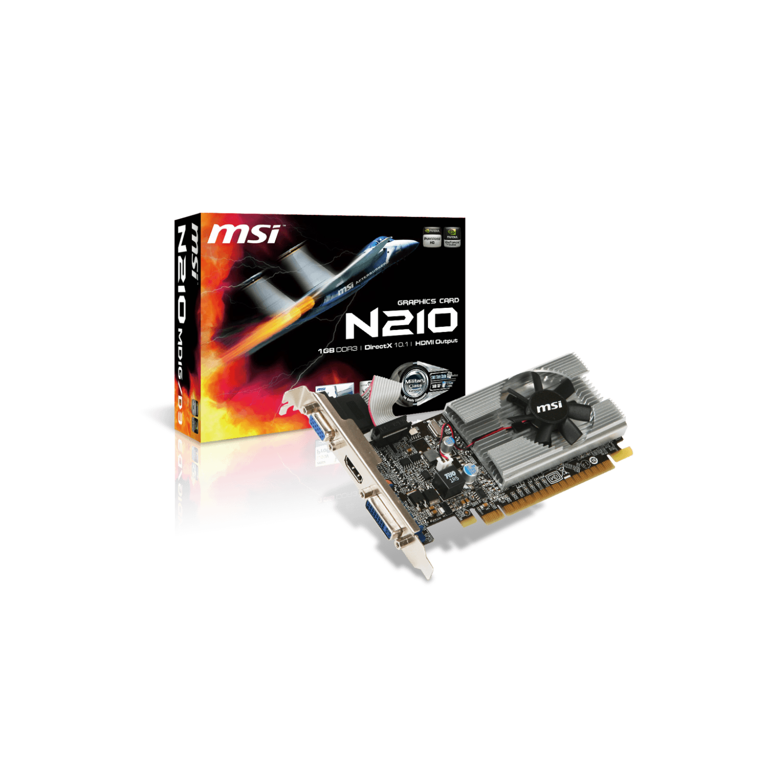 MSI GeForce 210 1GB DDR3 PCI Express 2.0 x16, video card
