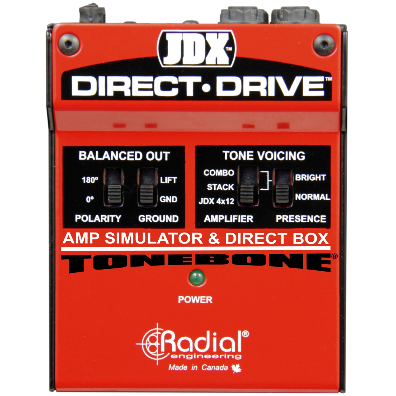 Radial JDX Direct-Drive Amp Simulator and DI Box