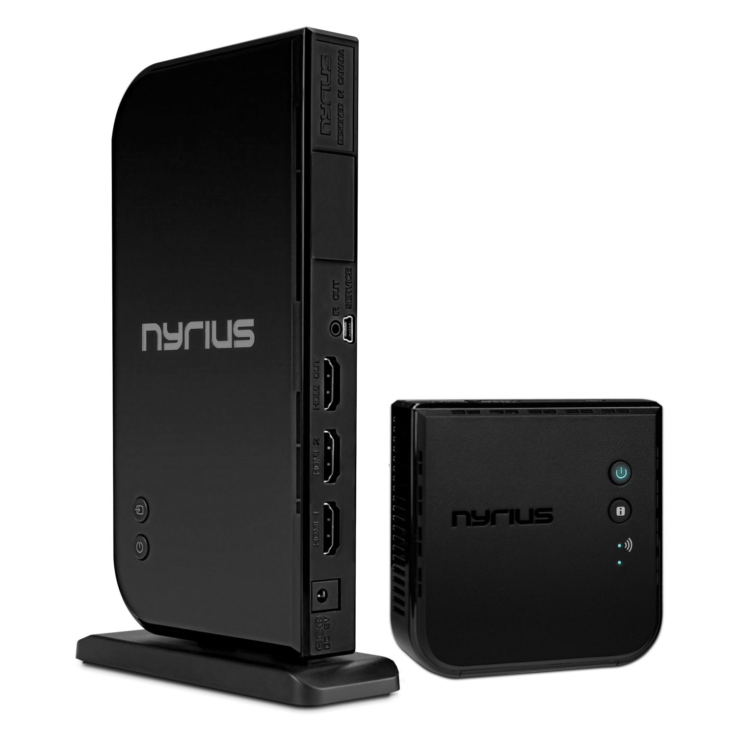 Émetteur-récepteur sans fil HDMI à 2 entrées de Nyrius pour diffusion vidéo  HD 1080p 3D à partir de câble, Blu-ray, PS4, Xbox, PC