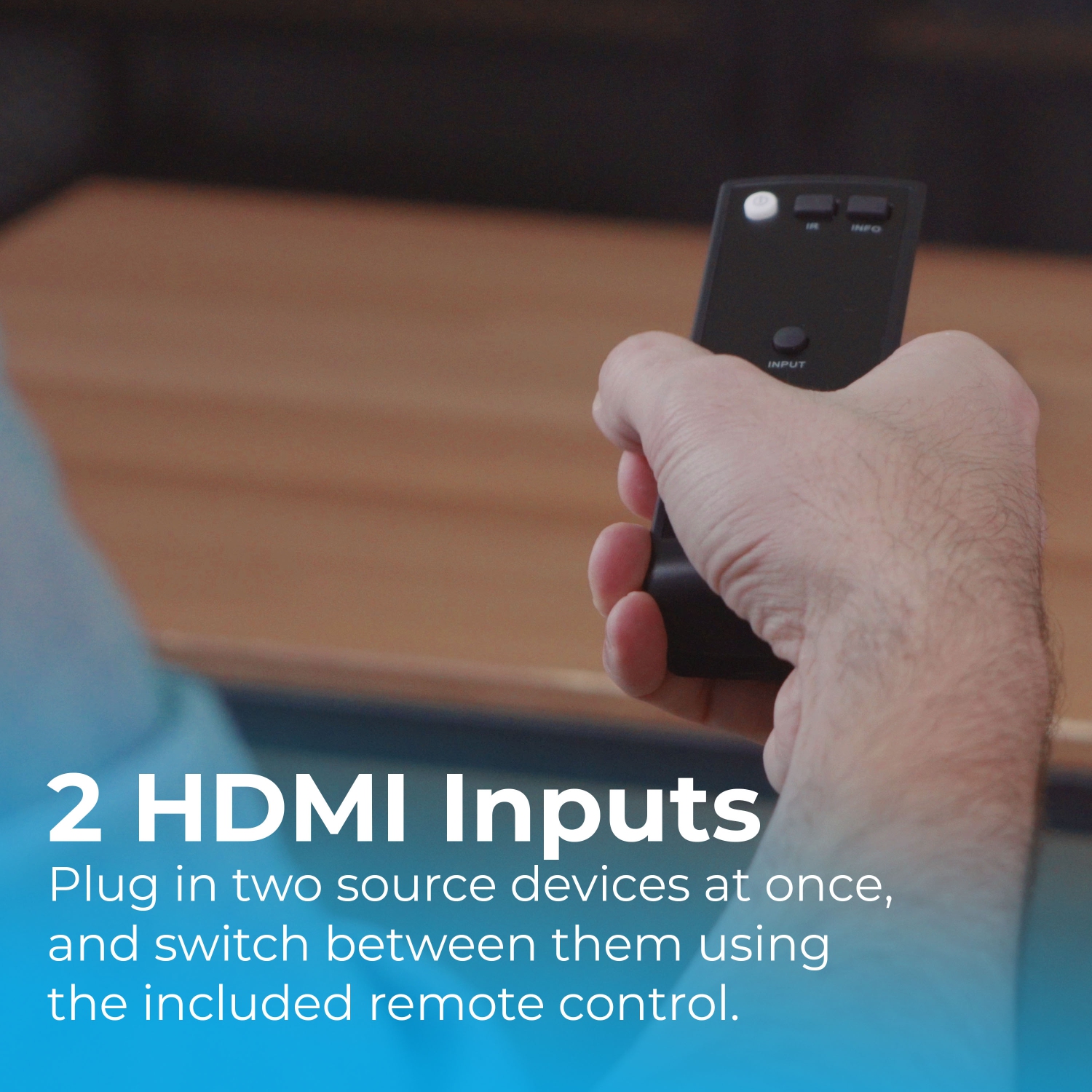 Nyrius Wireless HDMI 2x Input Transmitter & Receiver for Streaming HD 1080p 3D Video from Cable, Bluray, PS4, Xbox, PC