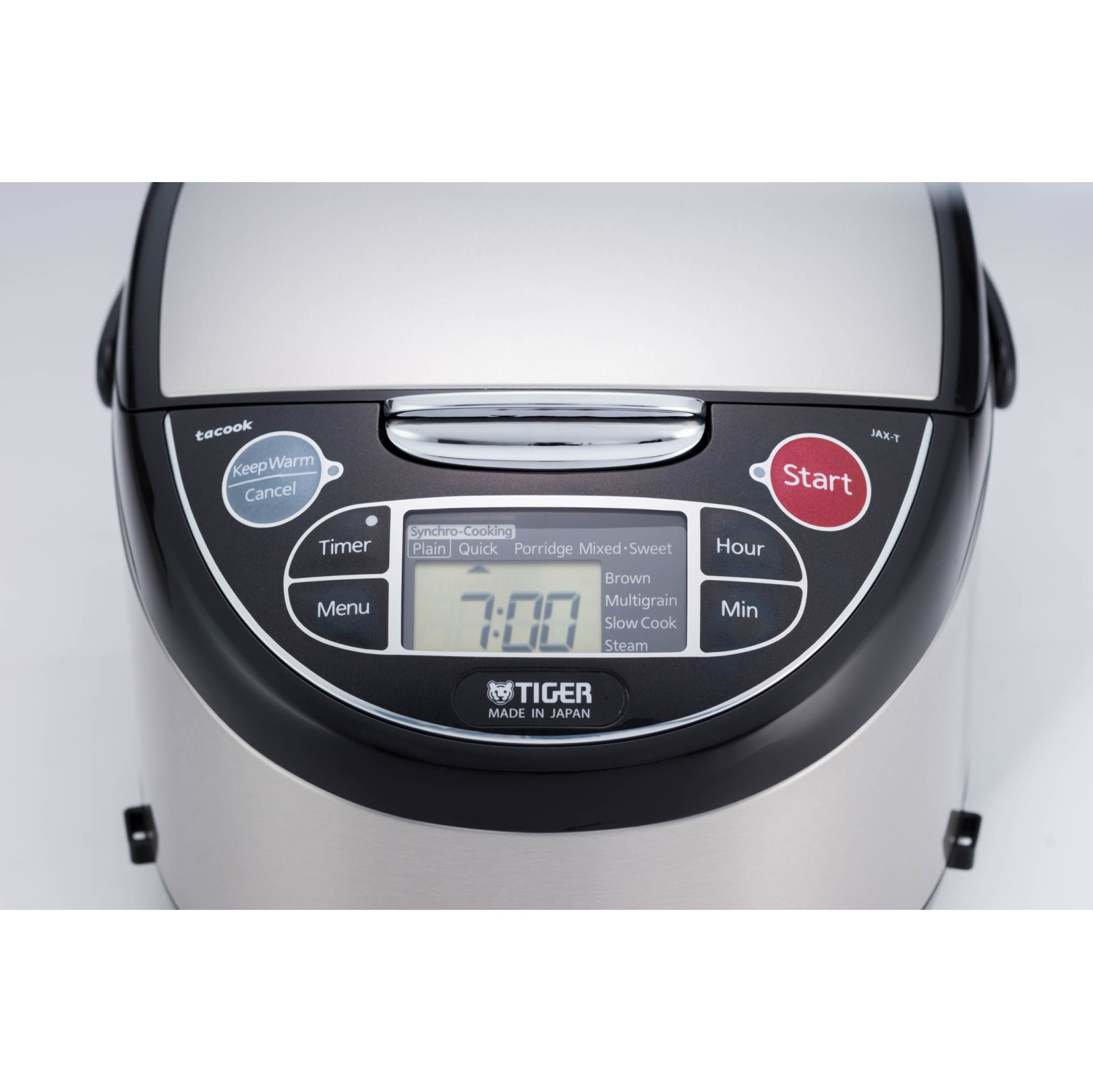 Tiger 10 cups JAX-T18U Microcomputer Controlled Rice Cooker, Stainless Steel, English