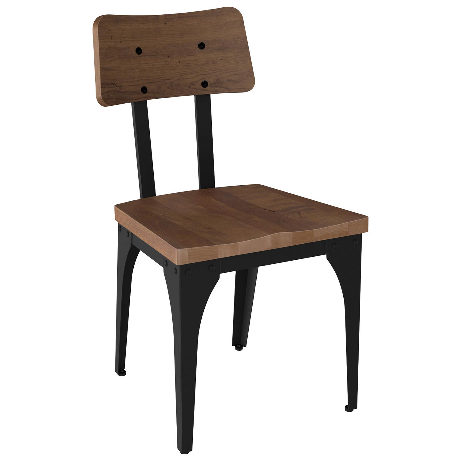 Woodland Modern Dining Chair - Set of 2 - Black Coral/Toasty