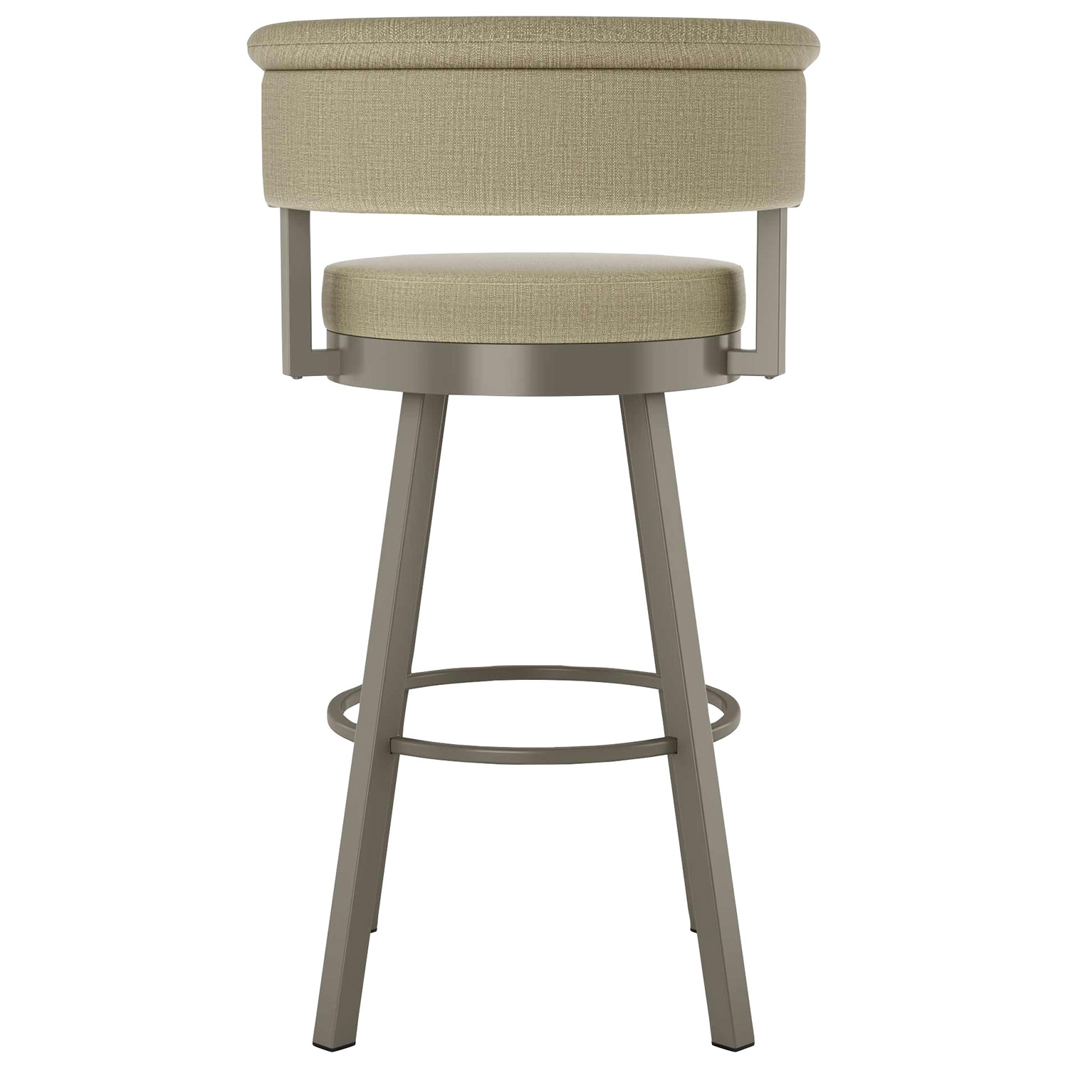 Rosco Contemporary Counter Height Barstool - Titanium/Biscuit