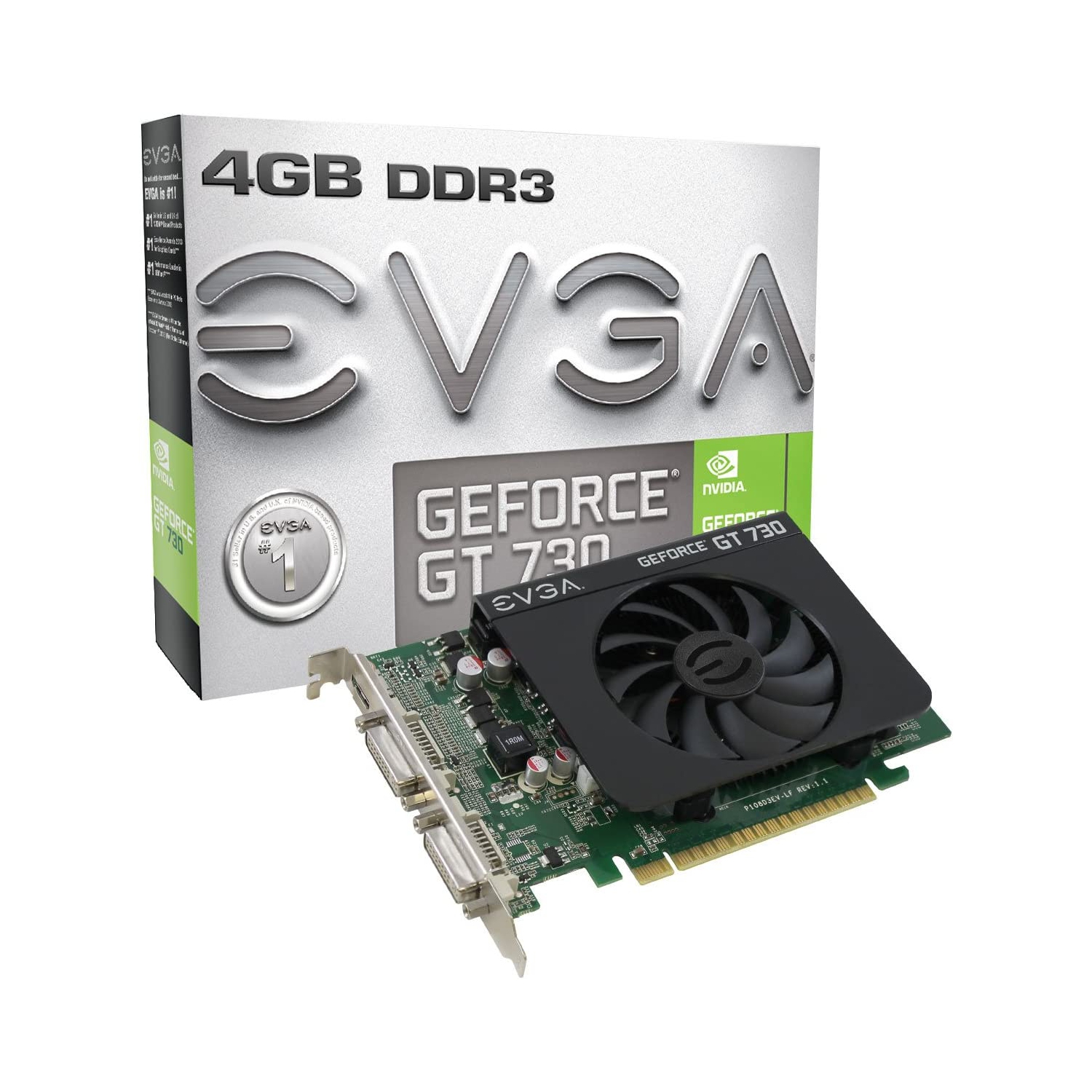 EVGA GeForce GT 730 Graphic Card - 700MHz Core - 4GB DDR3 SDRAM - PCI Express 2.0 x16
