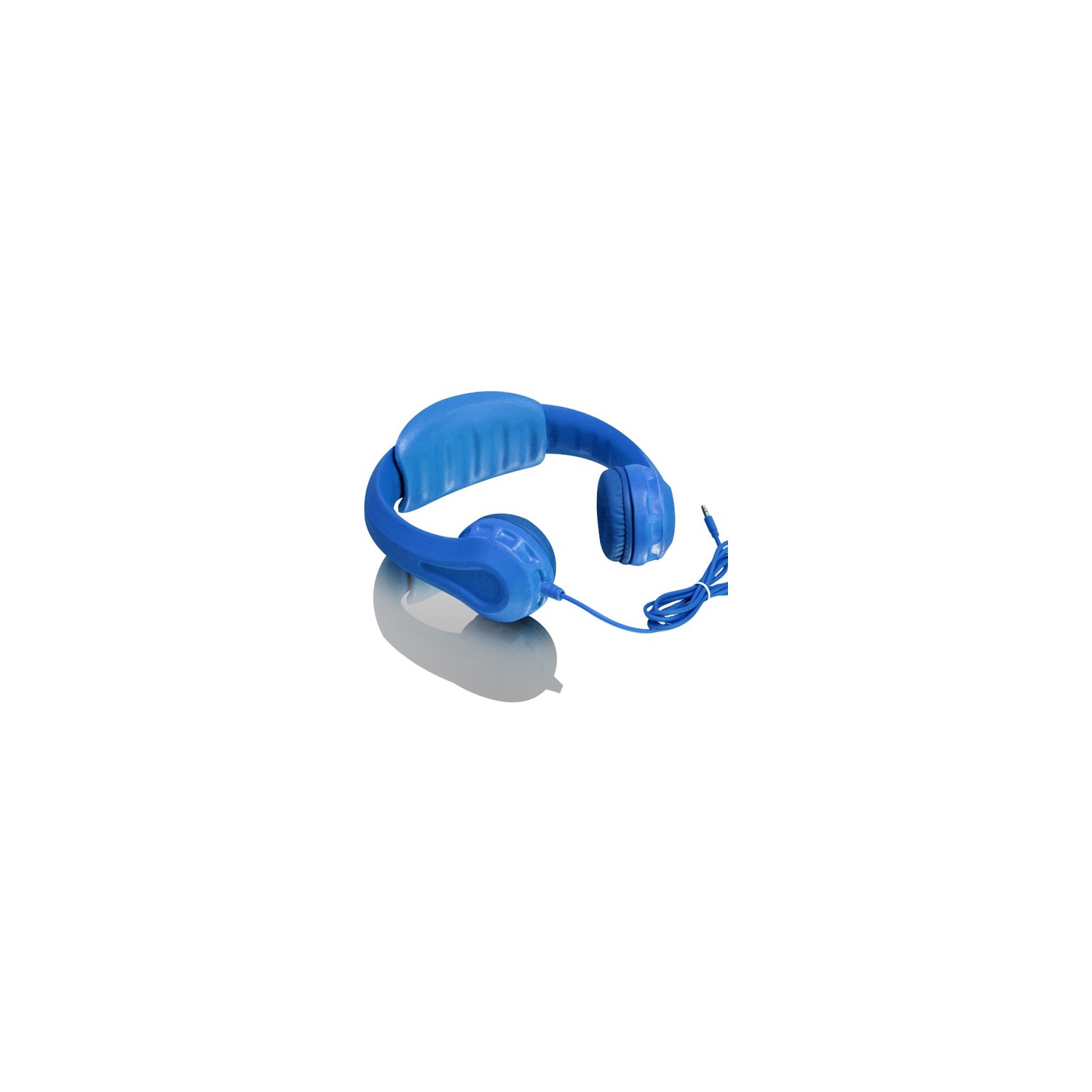 Aluratek Volume Limiting Wired Foam Headphones For Children (Blue)