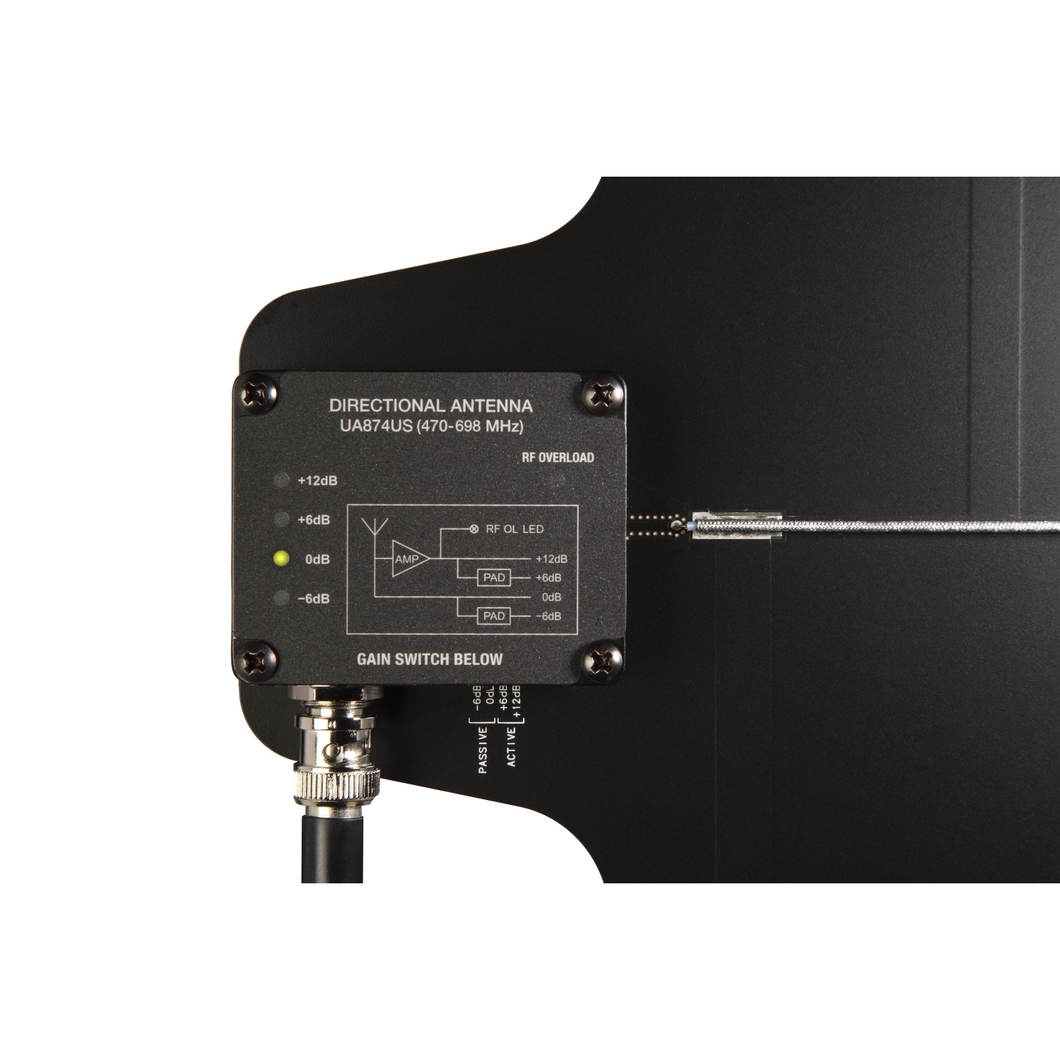 Shure UA874US UHF Active Directional Antenna - 470-698 MHz