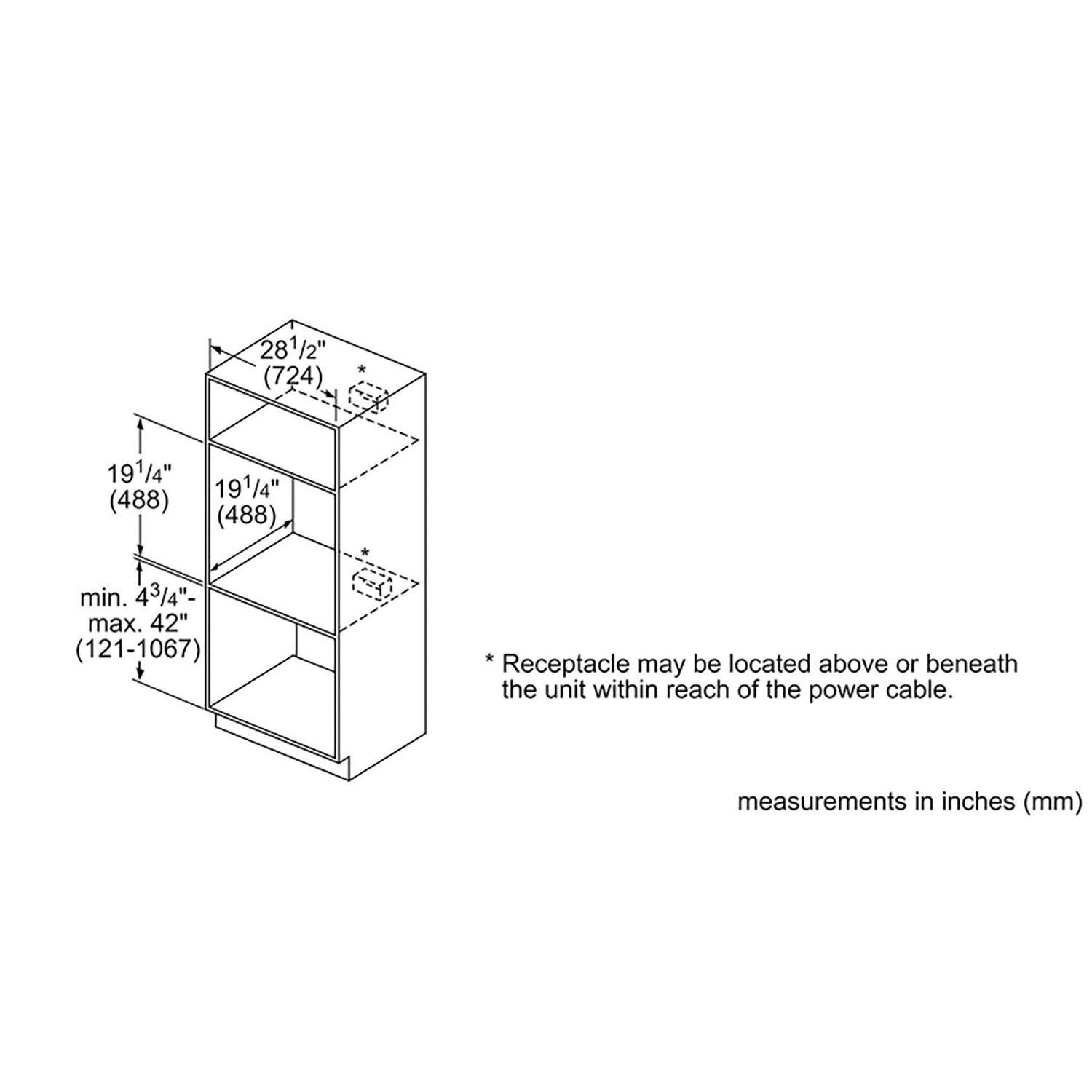 Four à micro-ondes encastrable de 30 po de Bosch - Acier inoxydable