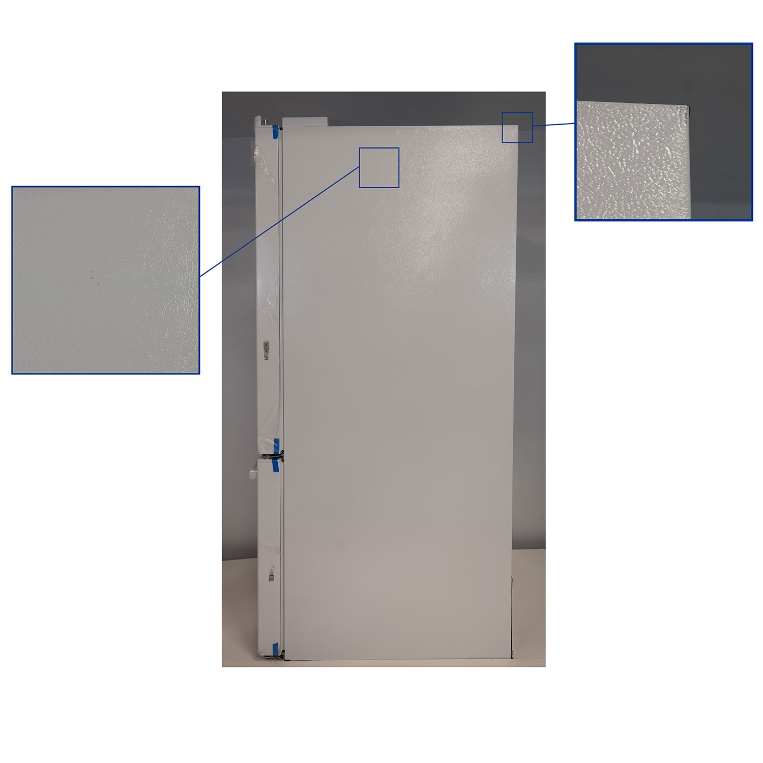 GE 30" 20.9 Cu. Ft. Bottom Mount Freezer Refrigerator with LED Lighting -White-Open Box - Perfect Condition