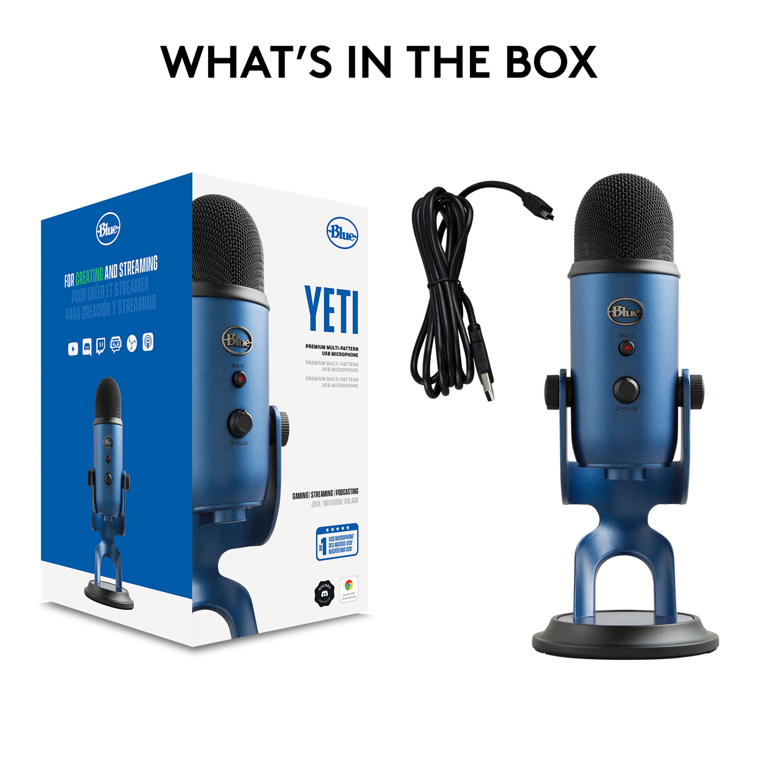 Blue Microphones Yeti USB Microphone - Midnight Blue