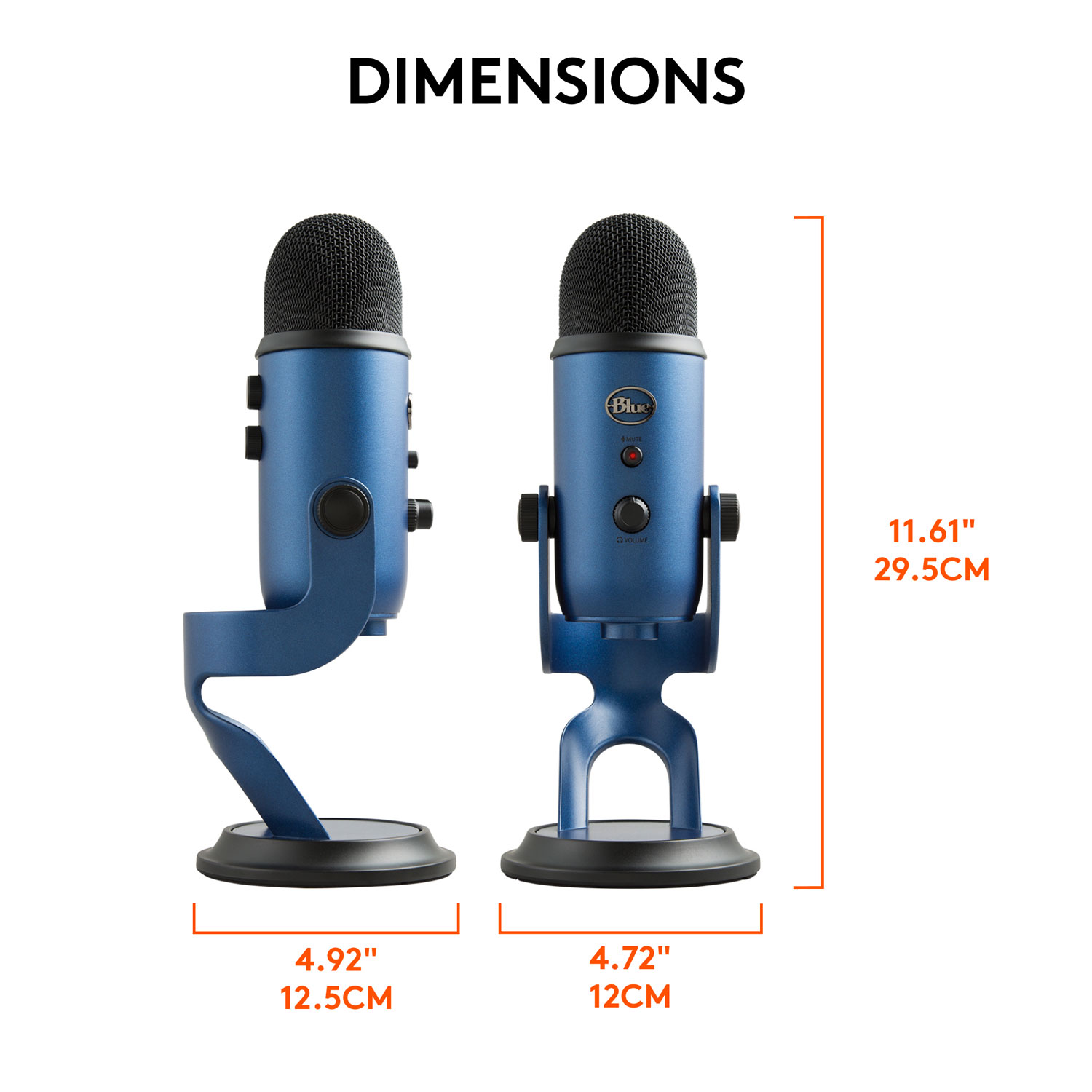 Blue Microphones Yeti USB Microphone - Midnight Blue