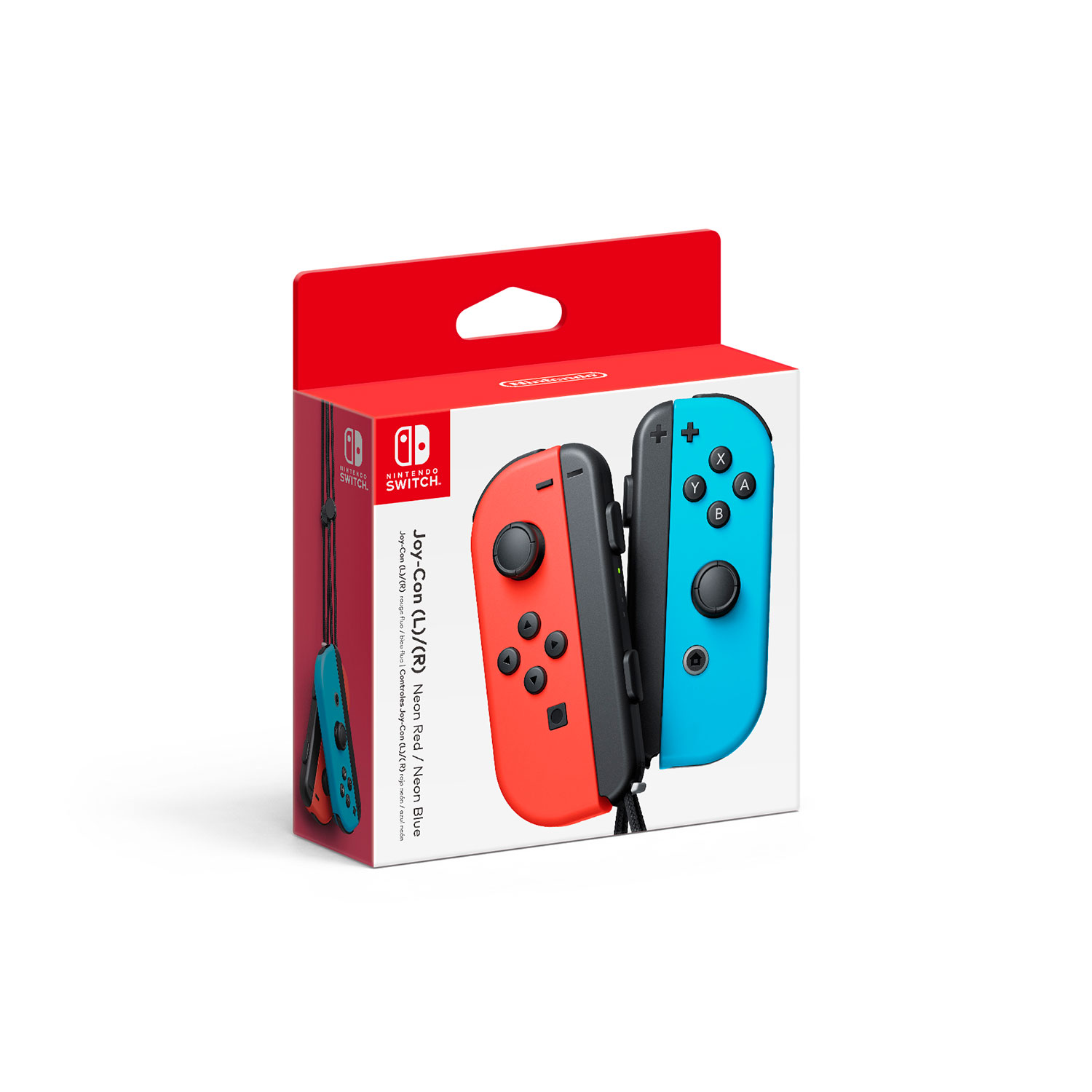Nintendo Switch Left and Right Joy-Con Controllers - Neon Red/Neon