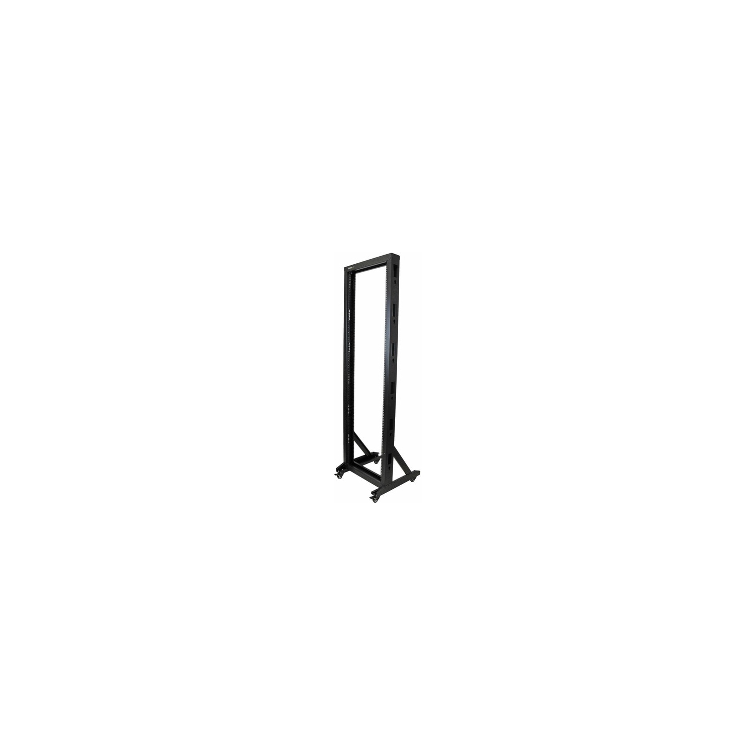 StarTech 2-Post 42U Mobile Open Frame Server Rack - Black