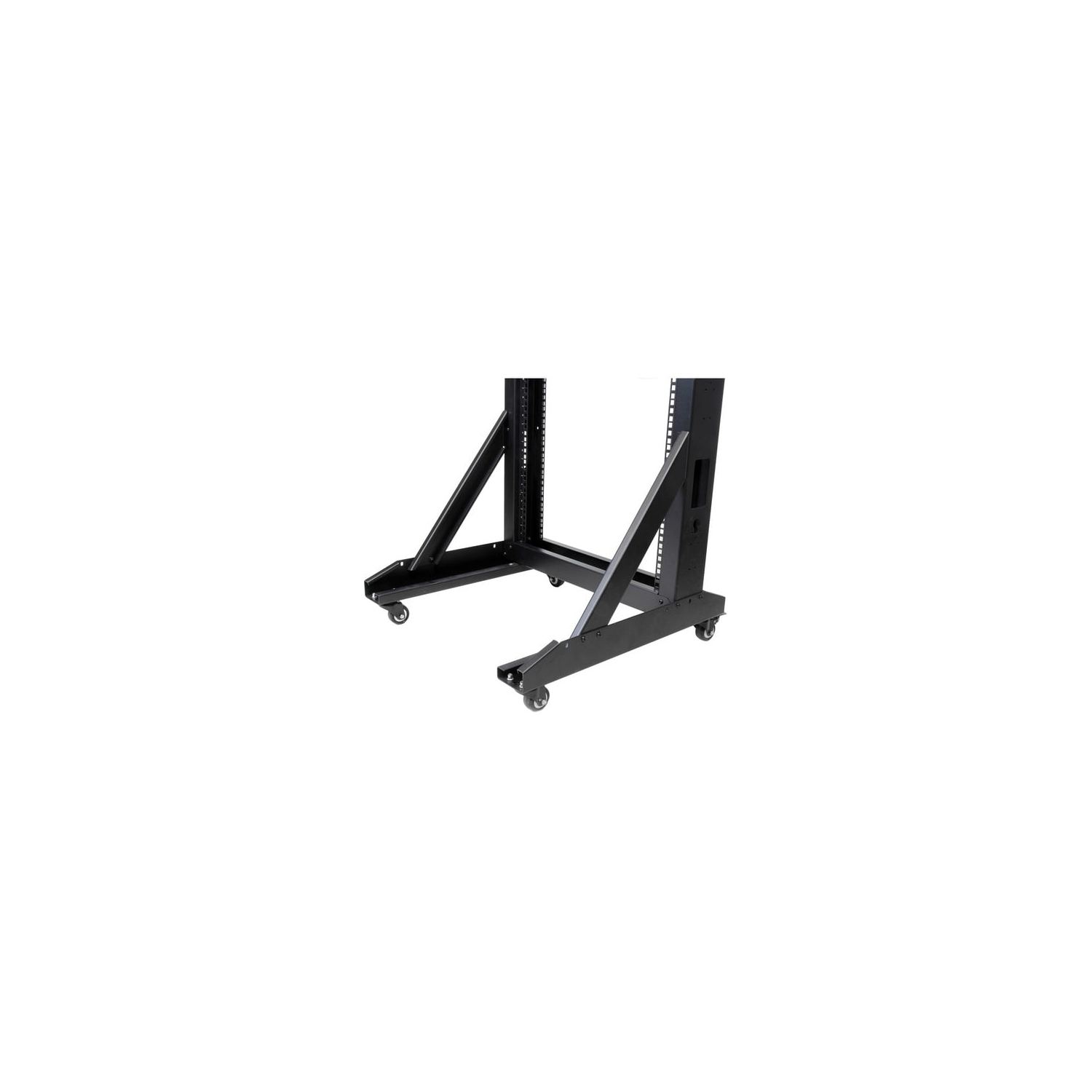 StarTech 2-Post 42U Mobile Open Frame Server Rack - Black
