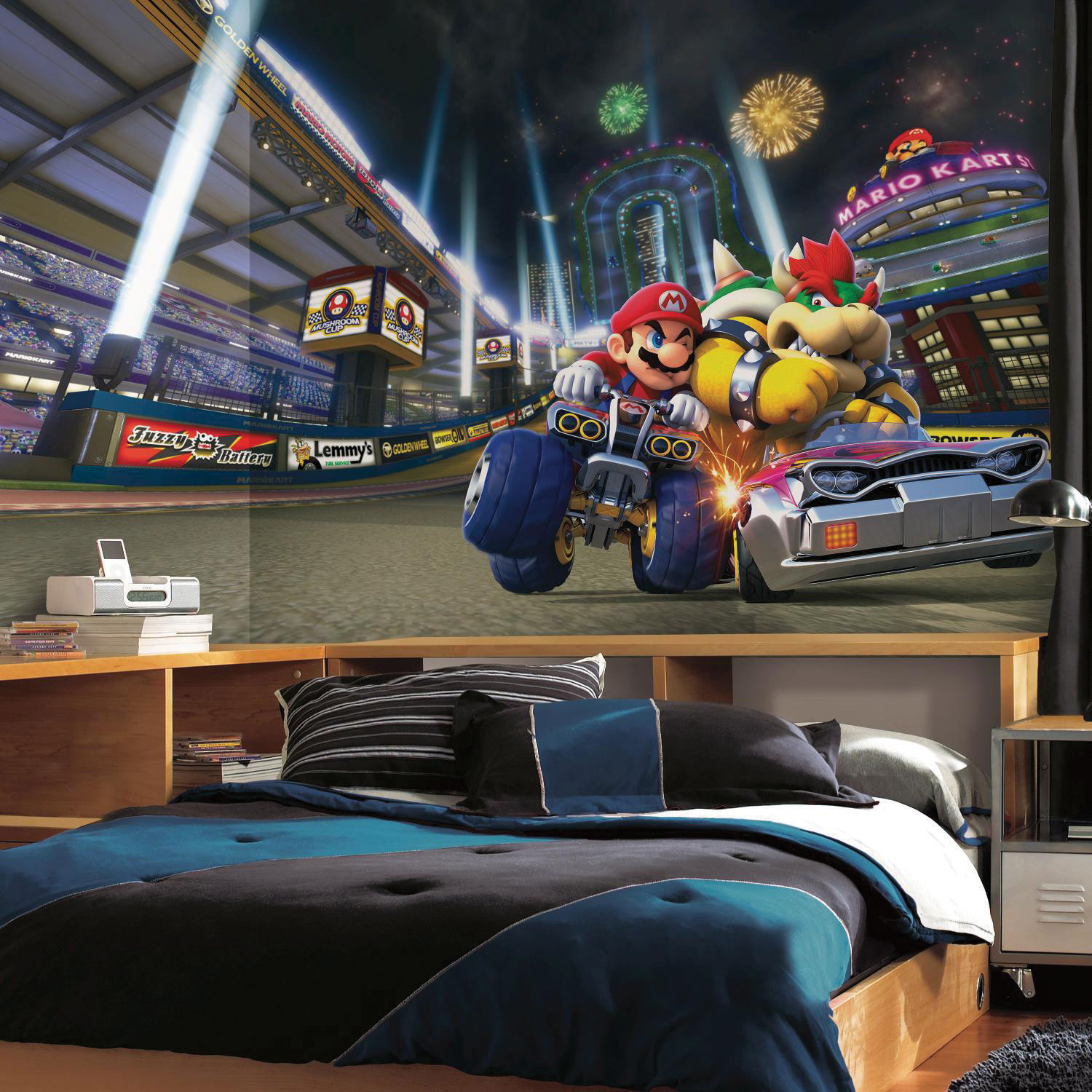 RoomMates Mario Kart 8 6' x 10.5' Wallpaper Mural
