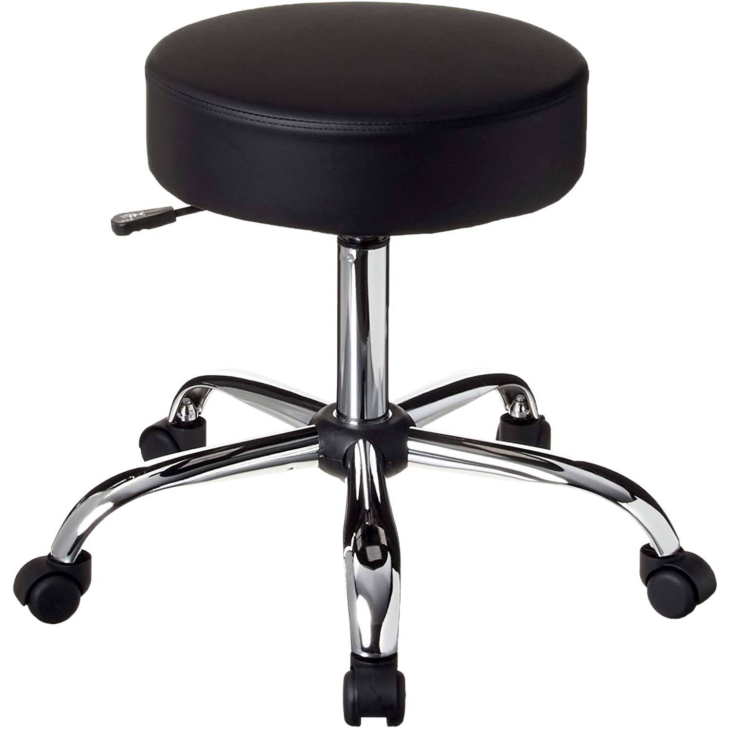 Nicer Furniture Caressoft Medical/Drafting Stool, Black