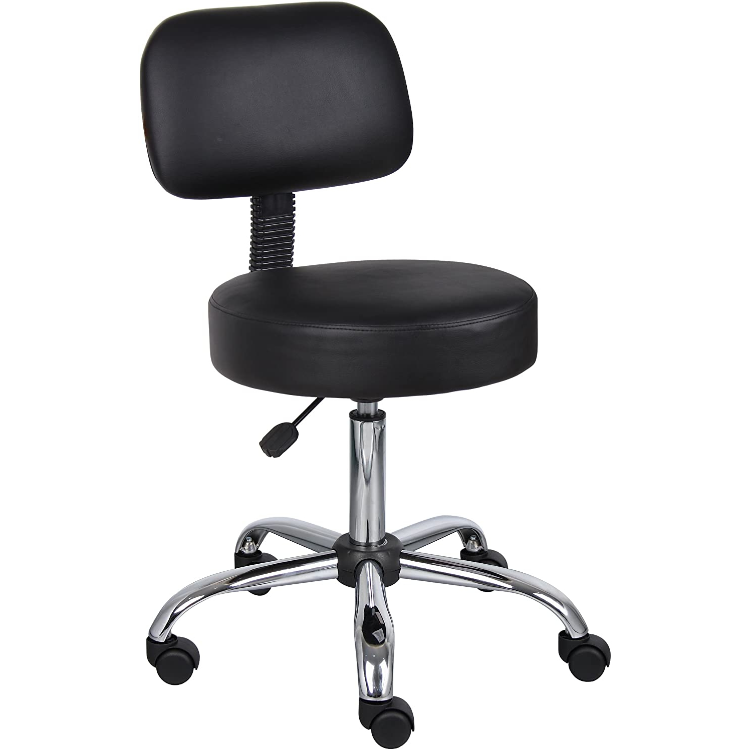 Nicer Furniture Medical Drafting Chair Salon Stool with Back Cushion Tattoo Hydraulic Chair," Black"