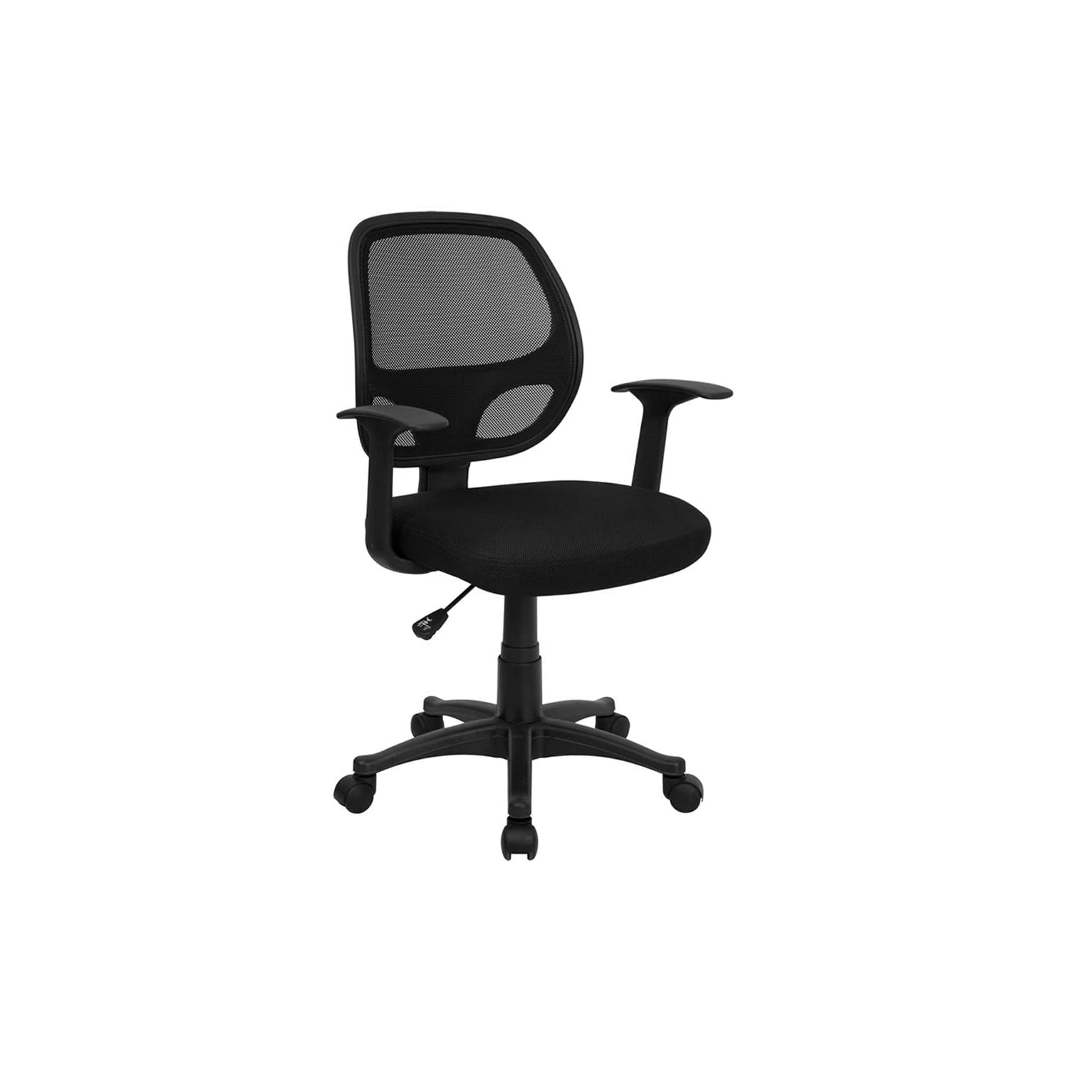 Meubles Nicer Mid-Black Back Mesh Computer Task Chair Bureau Chaise ergonomique Chaise de bureau avec bras