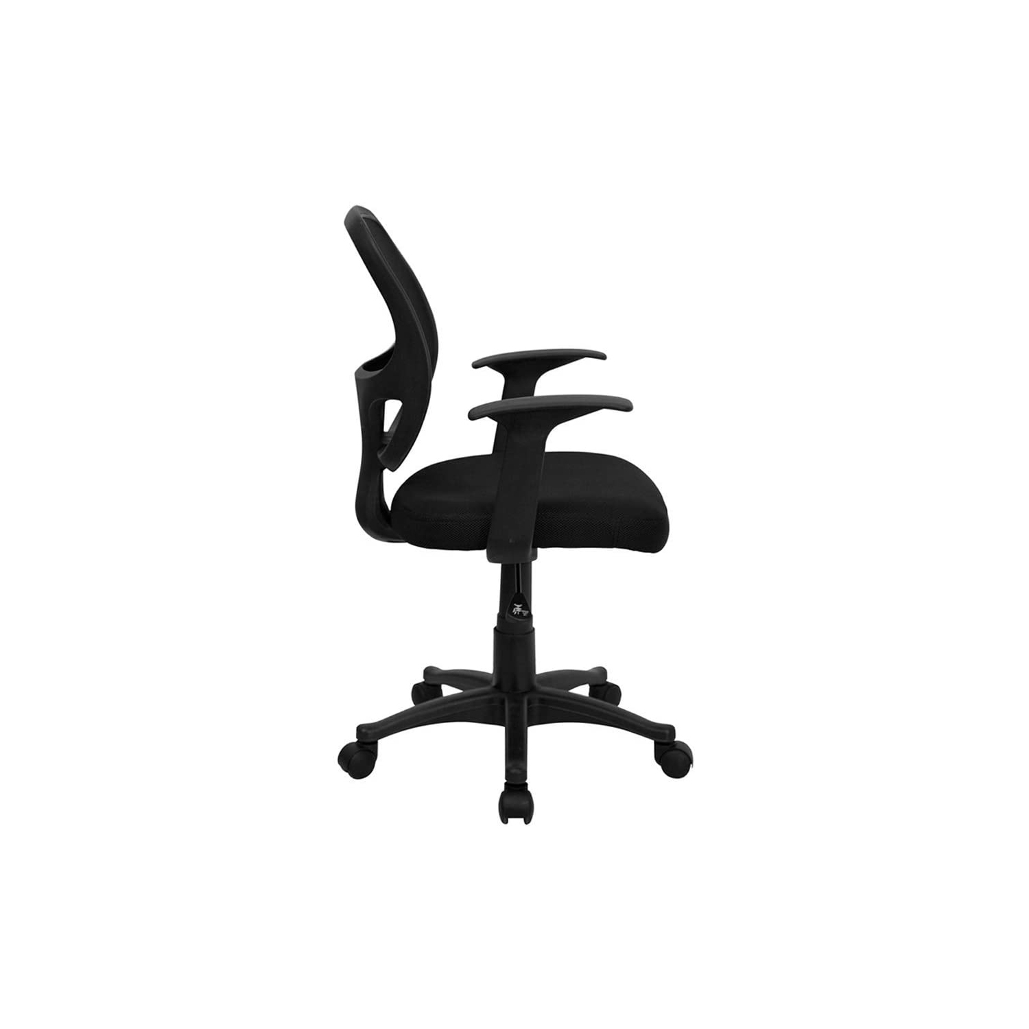 Meubles Nicer Mid-Black Back Mesh Computer Task Chair Bureau Chaise ergonomique Chaise de bureau avec bras