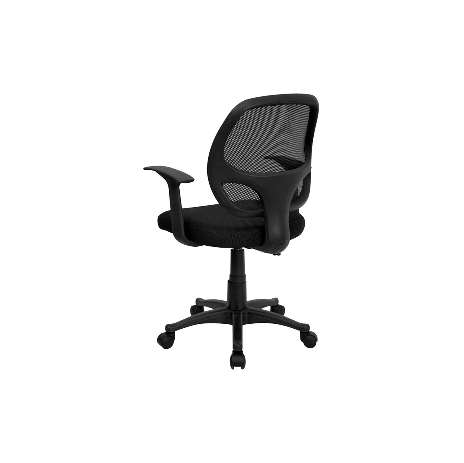 Meubles Nicer Mid-Black Back Mesh Computer Task Chair Bureau Chaise ergonomique Chaise de bureau avec bras