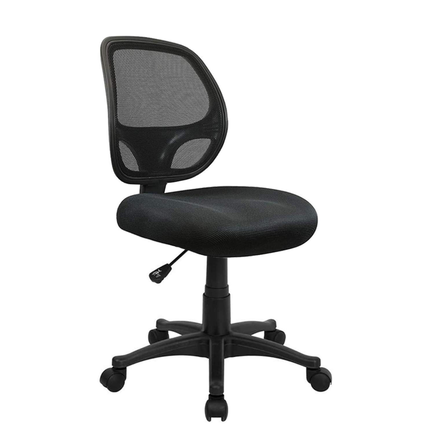 Nicer Furniture Mid-Back Black Mesh Computer Chair Task Desk Chair Ergonomic office Chair without Arms