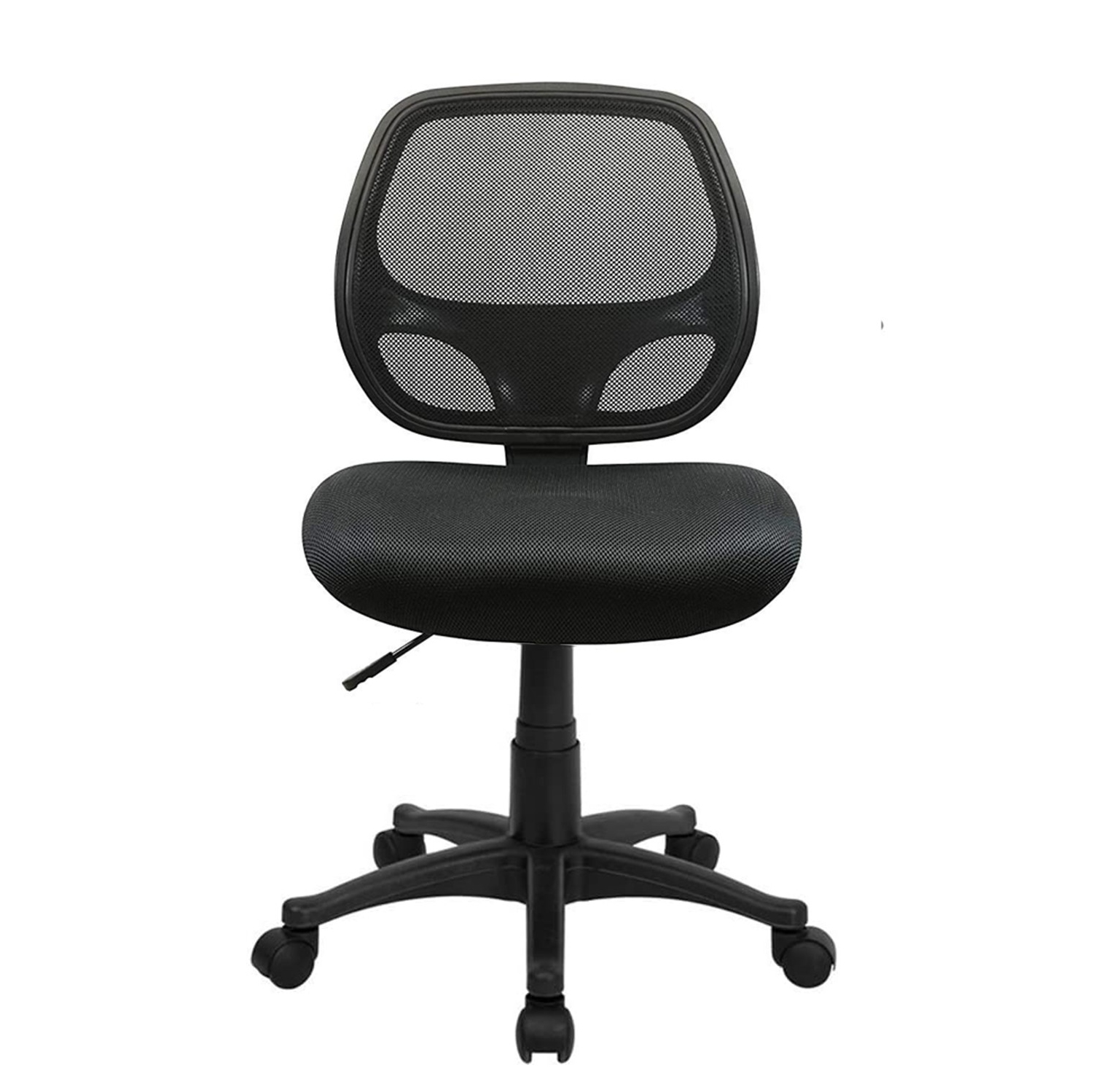 Nicer Furniture Mid-Back Black Mesh Computer Chair Task Desk Chair Ergonomic office Chair without Arms