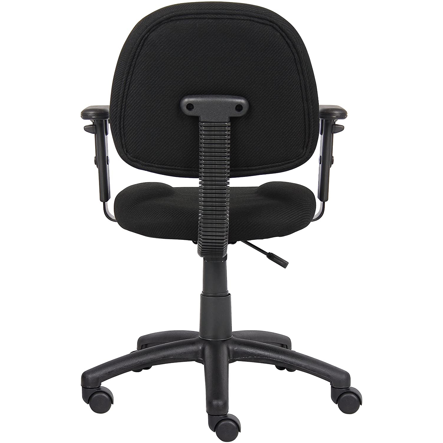 OCC Fabric Deluxe Posture Task Chair Black Computer Desk Chair Office Chair With Adjustable T Arms