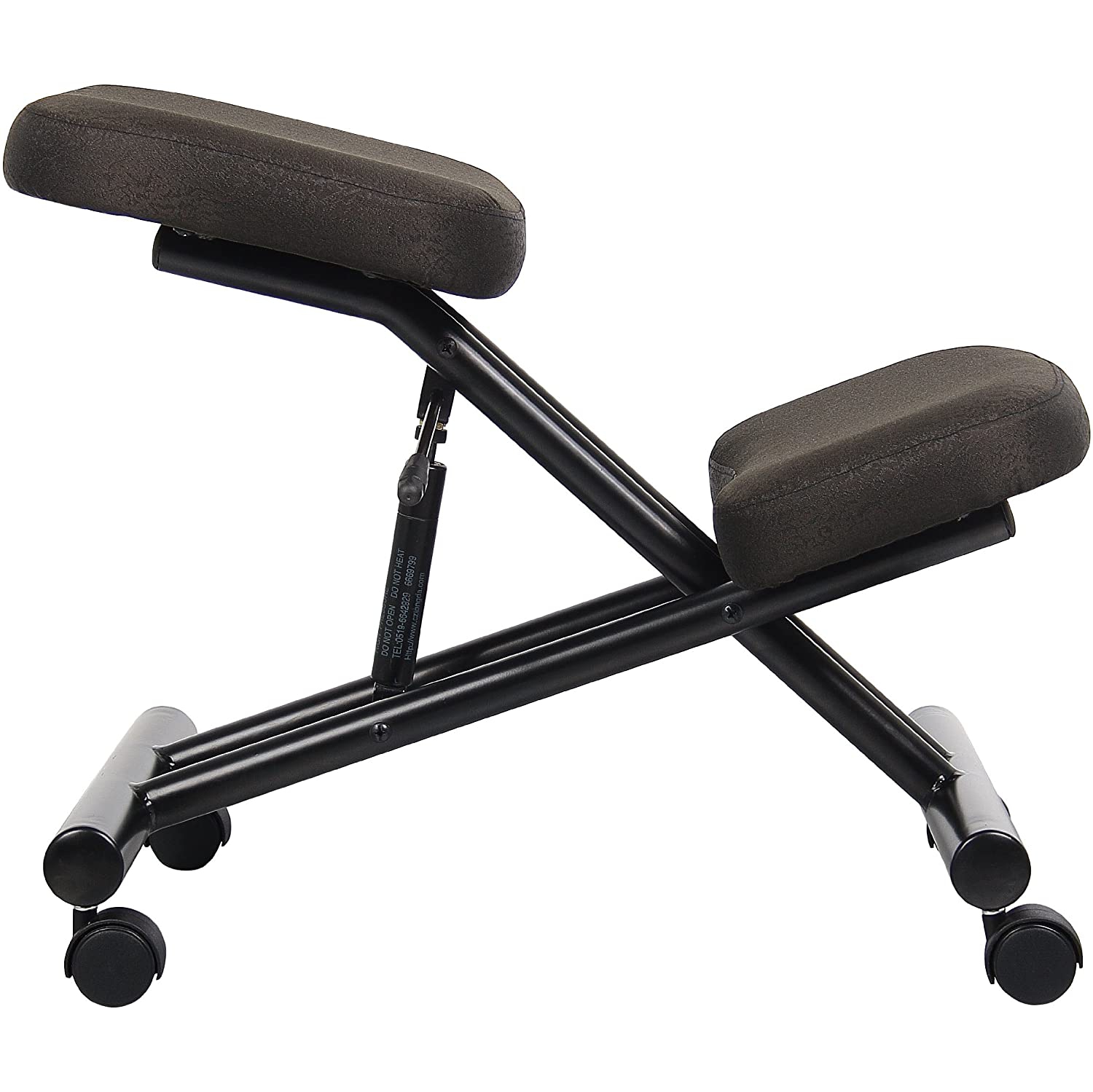 Ergonomic kneeling chair steel frame knee stool in Black Fabric for Posture Correction and Back Pain Relief