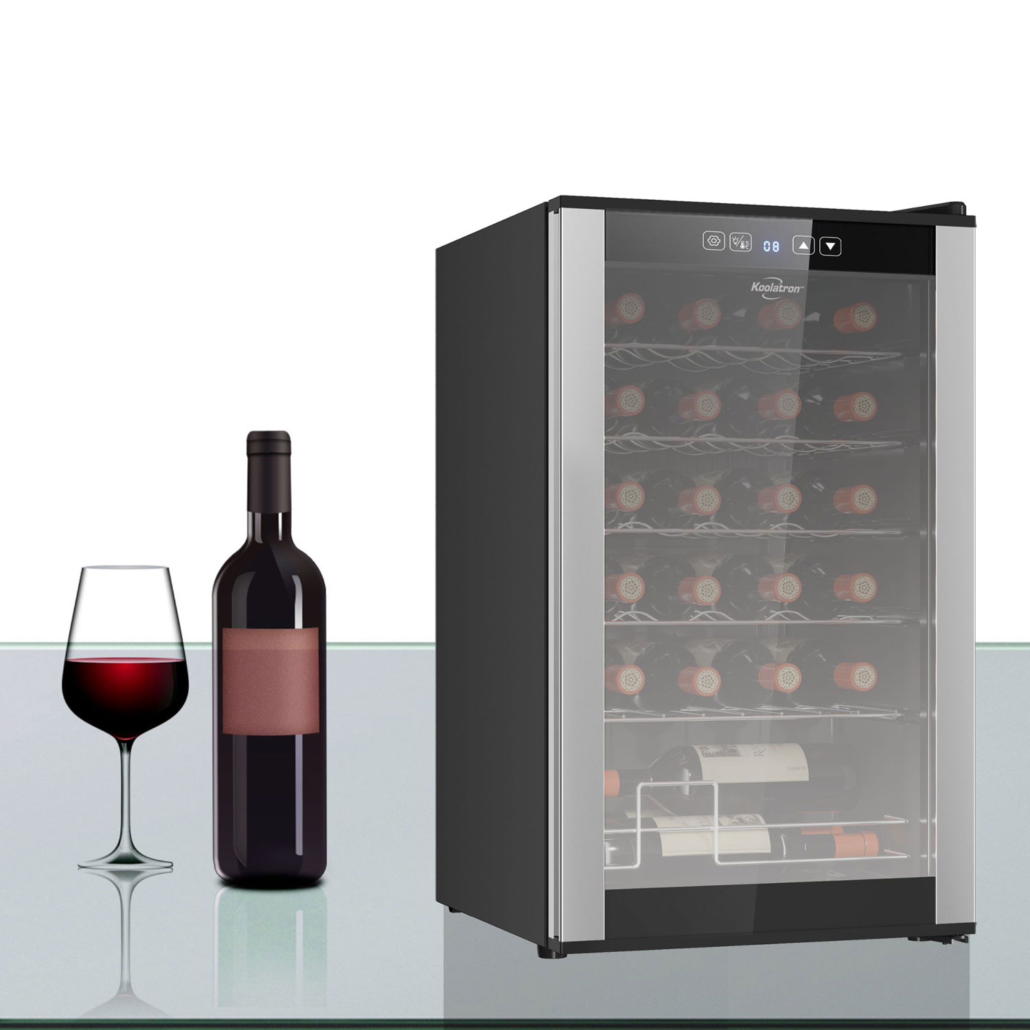 Koolatron 24-Bottle Compressor Freestanding Wine Cooler / Wine Fridge
