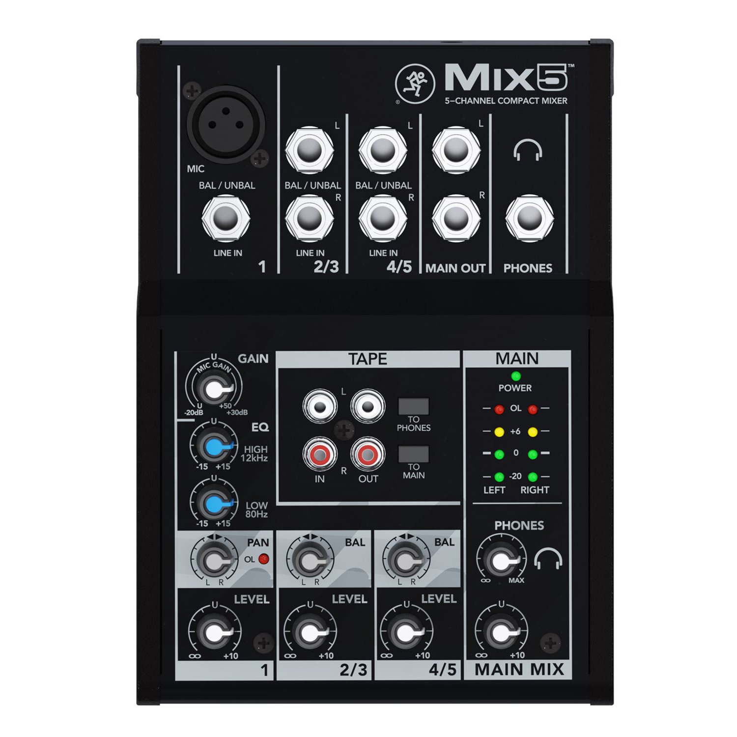 Mackie MIX Series 5 Channel Compact Mixer
